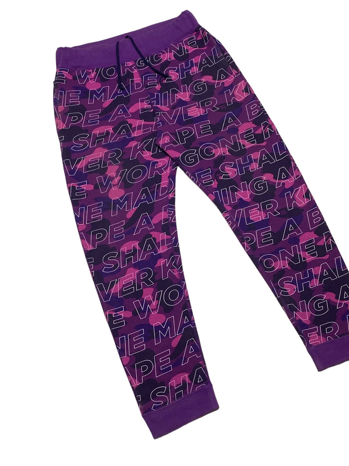 Bape Color Camo Motto Sweat Pants Size US 34 / EU 50 - 21 Thumbnail