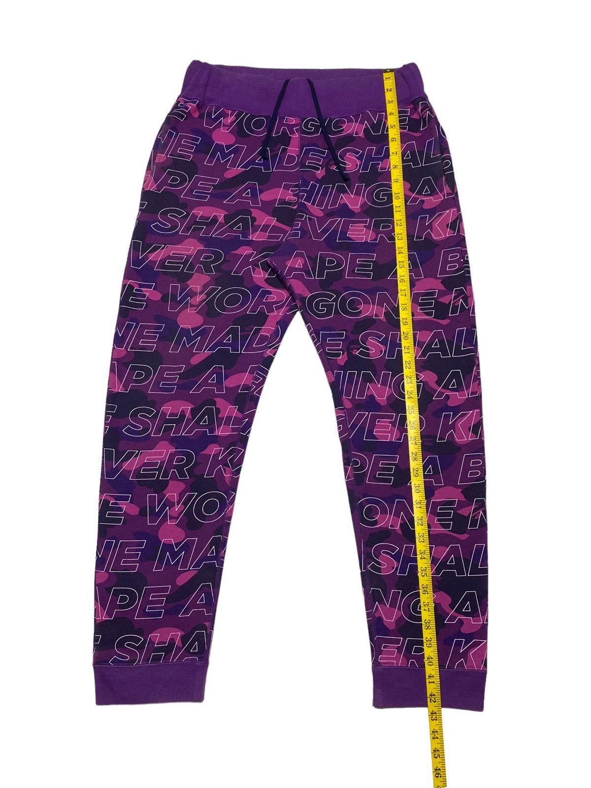Bape Color Camo Motto Sweat Pants Size US 34 / EU 50 - 5 Thumbnail