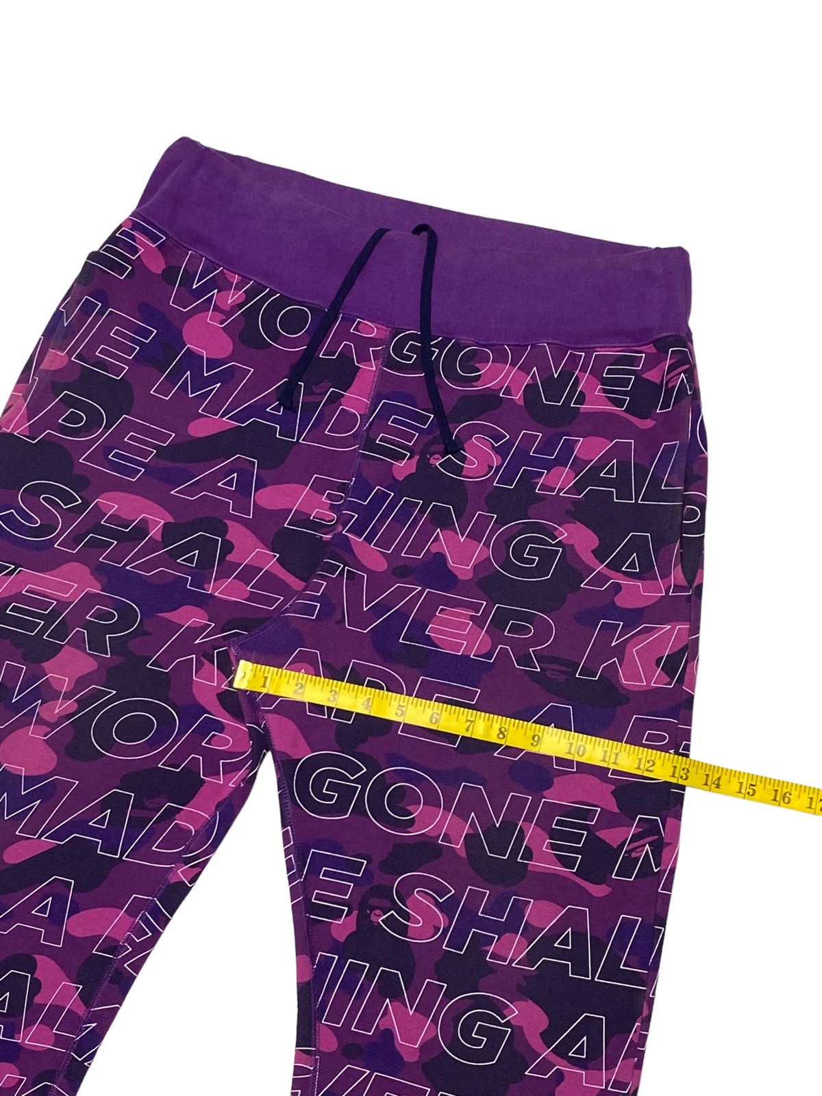 Bape Color Camo Motto Sweat Pants Size US 34 / EU 50 - 7 Thumbnail