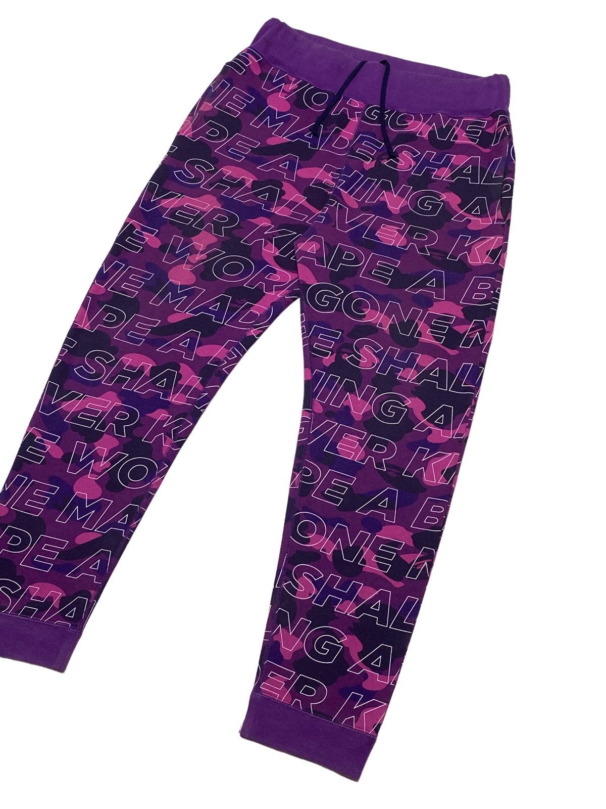 Bape Color Camo Motto Sweat Pants Size US 34 / EU 50 - 20 Thumbnail
