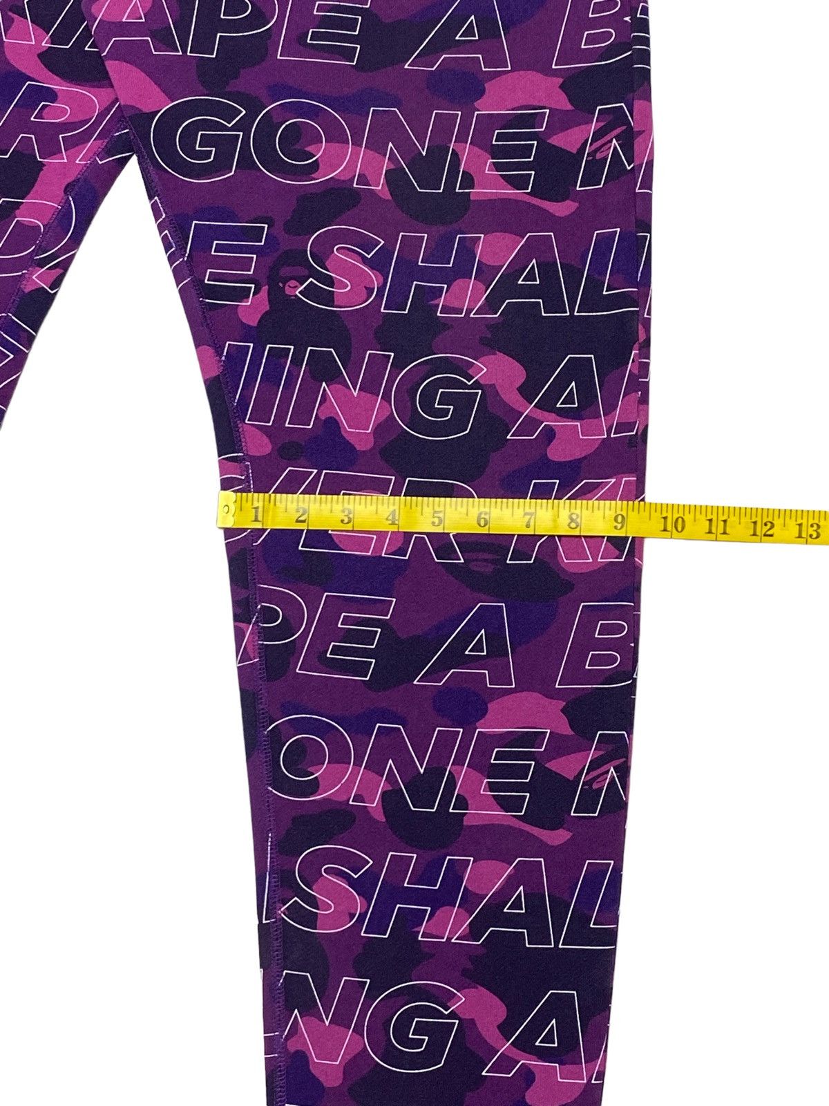 Bape Color Camo Motto Sweat Pants Size US 34 / EU 50 - 8 Thumbnail