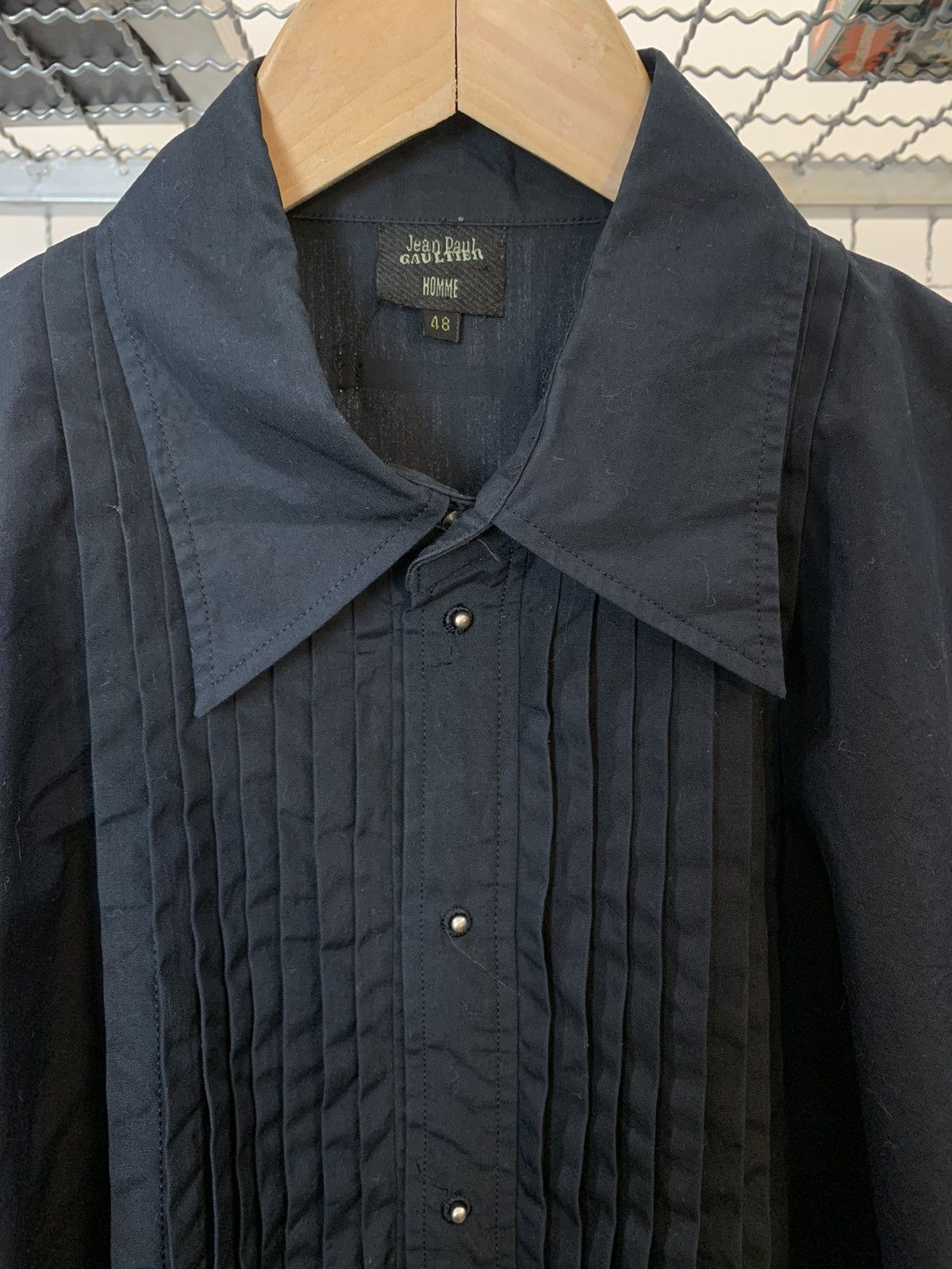 Jean Paul Gaultier Jean Paul Gaultier JPG Homme Sleeveless Ruffle Shirt Size US XL / EU 56 / 4 - 2 Thumbnail