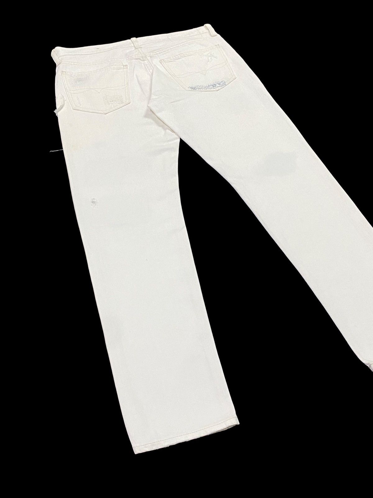Polo Ralph Lauren Nice Design‼️Polo Ralph Lauren Ripped Distressed Denim Pants Size US 31 - 20 Thumbnail