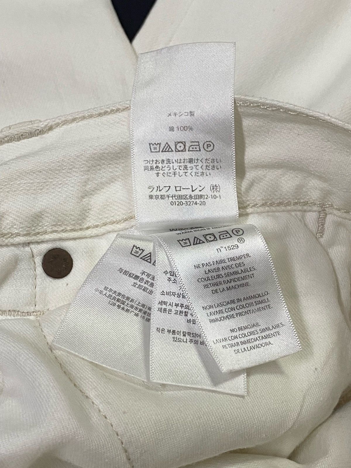 Polo Ralph Lauren Nice Design‼️Polo Ralph Lauren Ripped Distressed Denim Pants Size US 31 - 12 Thumbnail