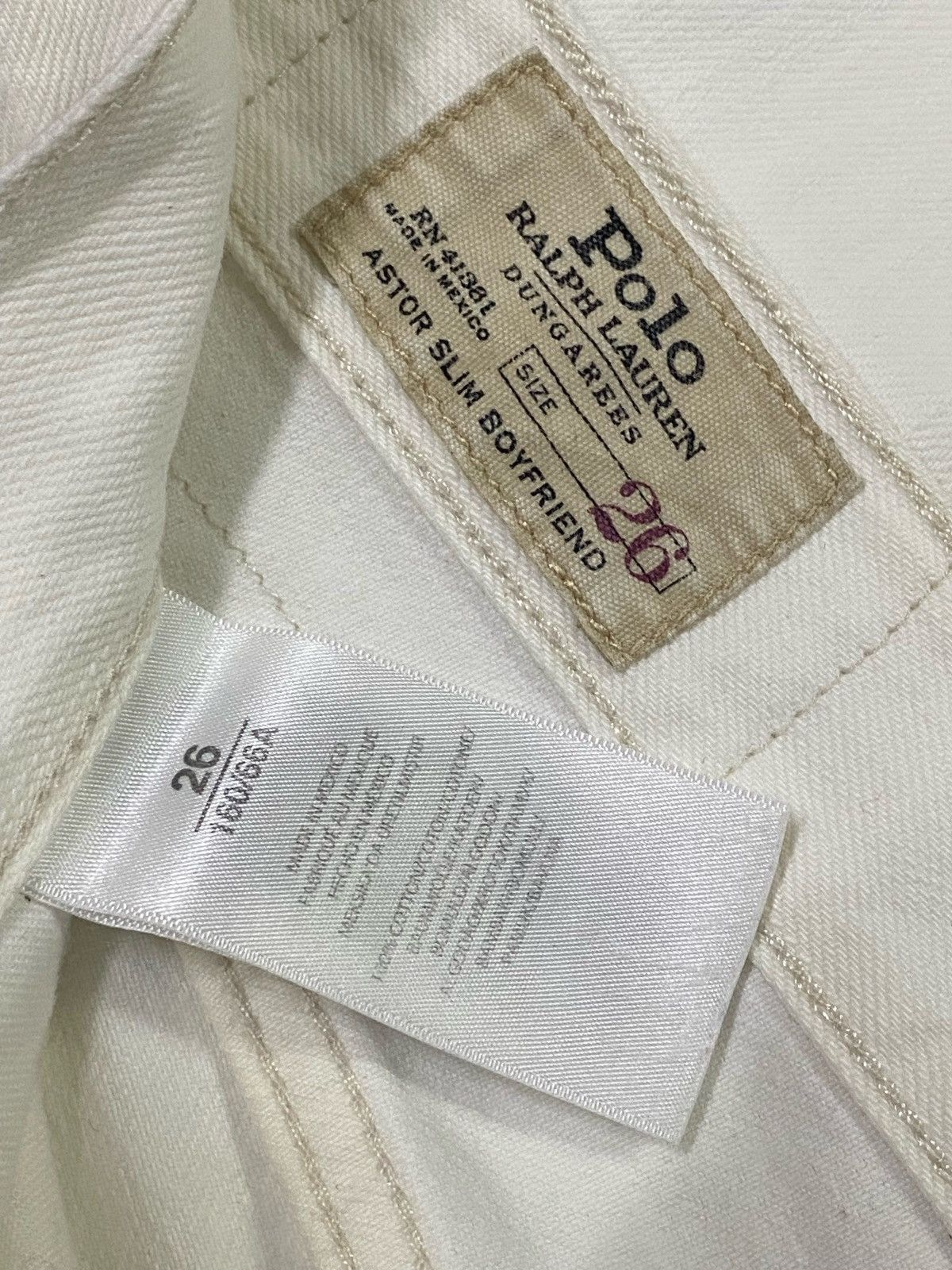 Polo Ralph Lauren Nice Design‼️Polo Ralph Lauren Ripped Distressed Denim Pants Size US 31 - 11 Thumbnail