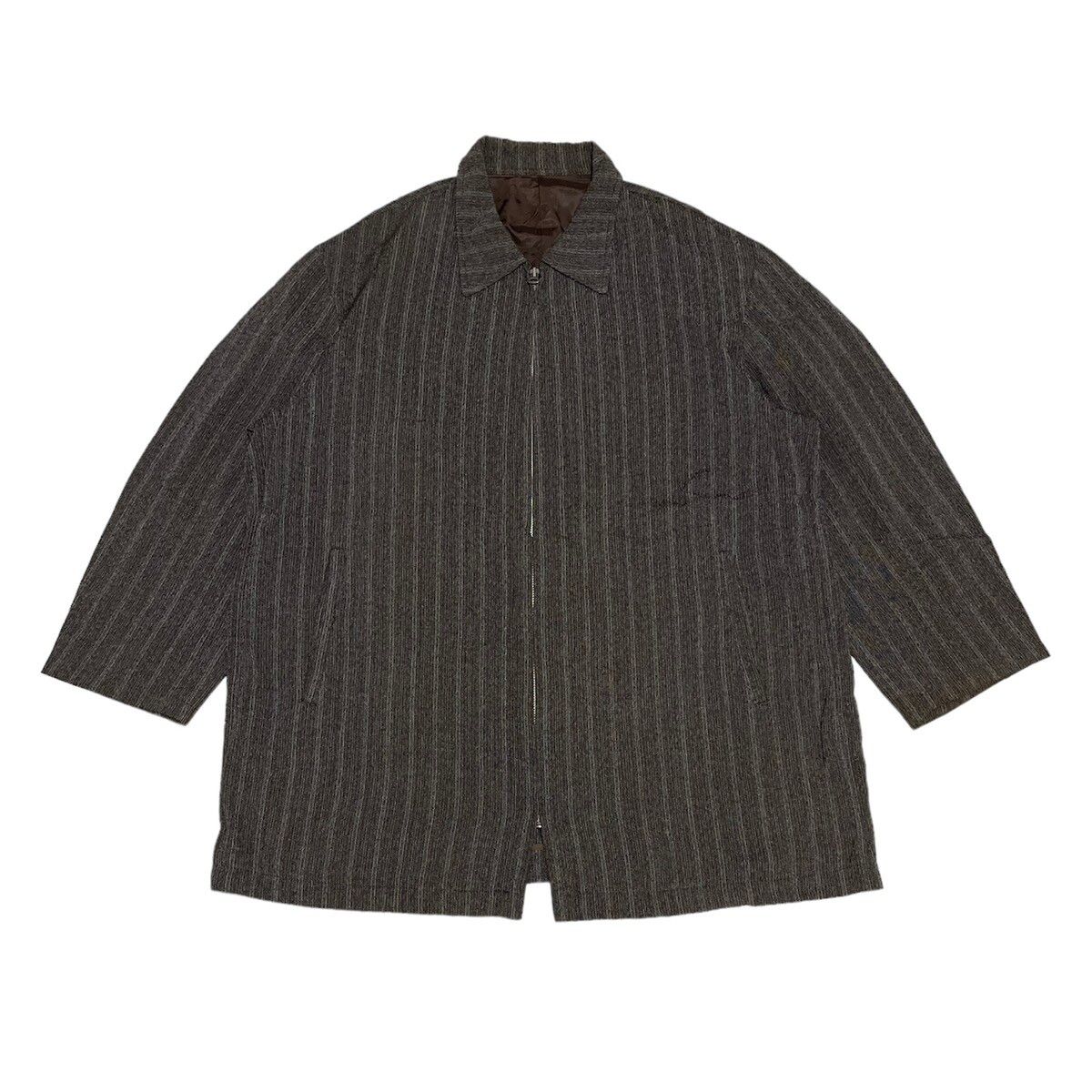 Pre-owned Yohji Yamamoto X Ys For Men Coat Blouson Work Jacket In Stripe