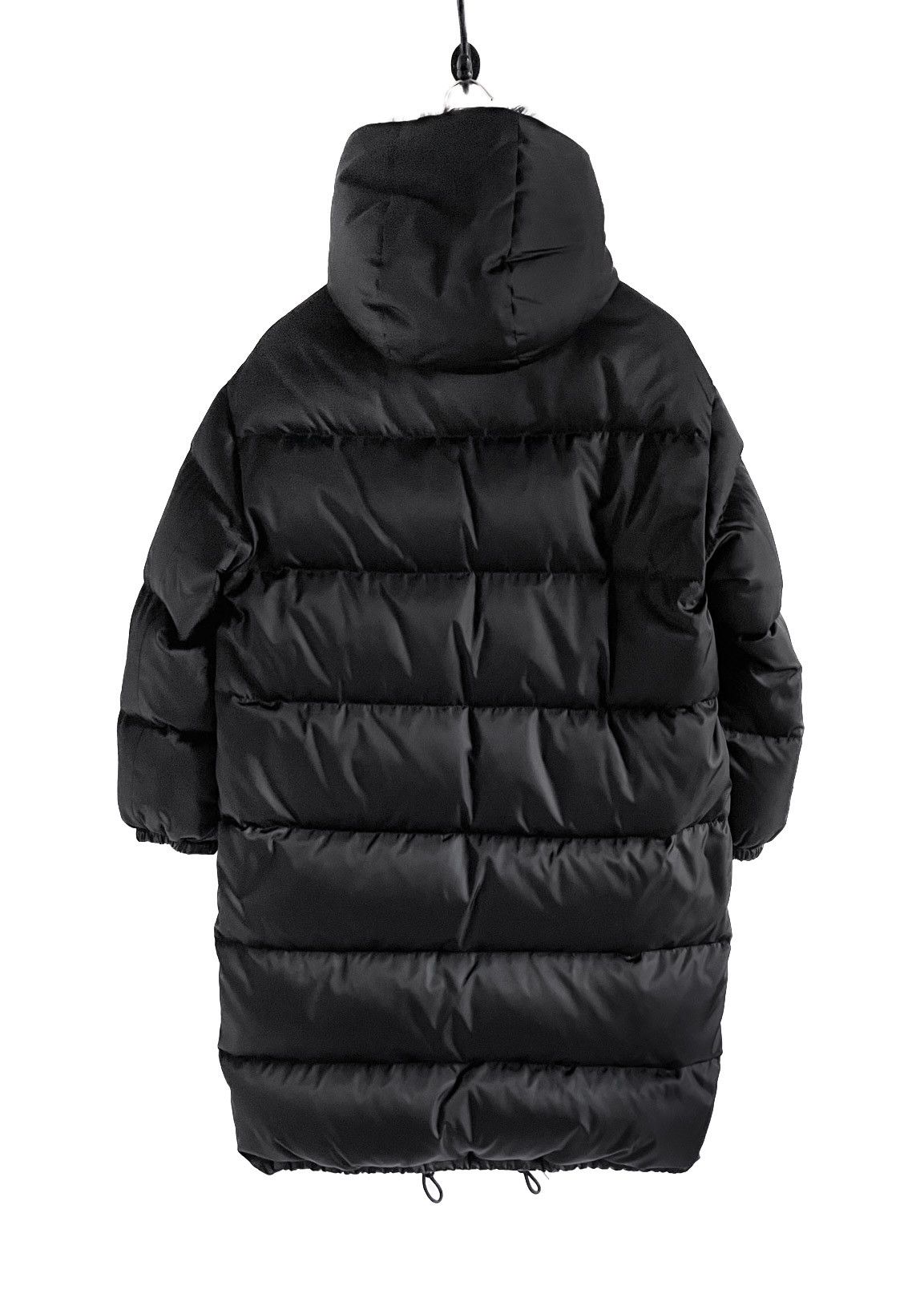 Prada Prada 2020 Black Re-Nylon Gabardine Coat Dye Sheep Fur Trim Size S / US 4 / IT 40 - 3 Thumbnail