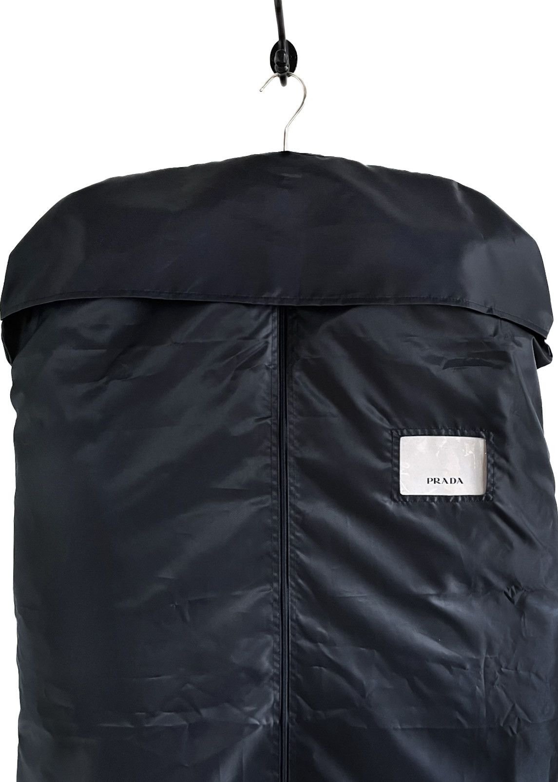 Prada Prada 2020 Black Re-Nylon Gabardine Coat Dye Sheep Fur Trim Size S / US 4 / IT 40 - 10 Thumbnail