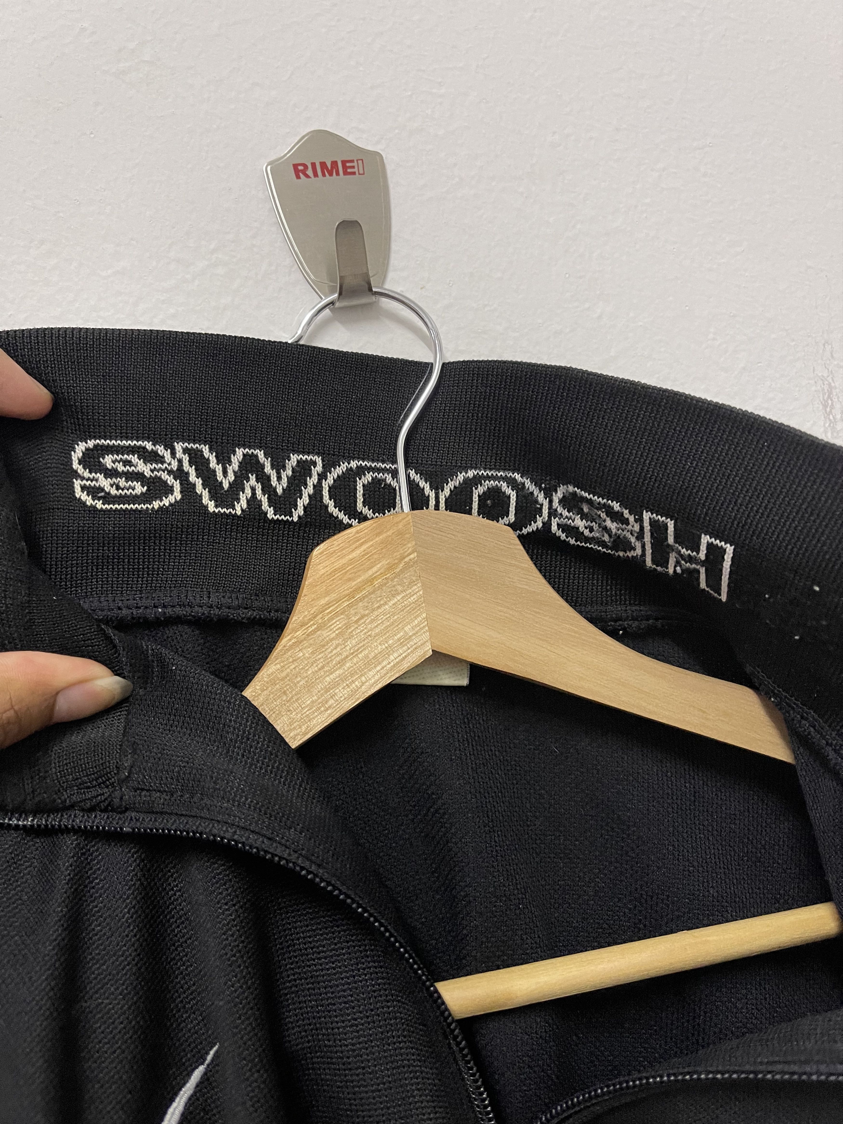 Nike × Vintage Vintage 90s Nike Swoosh Mini Logo Zip Up Jacket Size US M / EU 48-50 / 2 - 12 Thumbnail