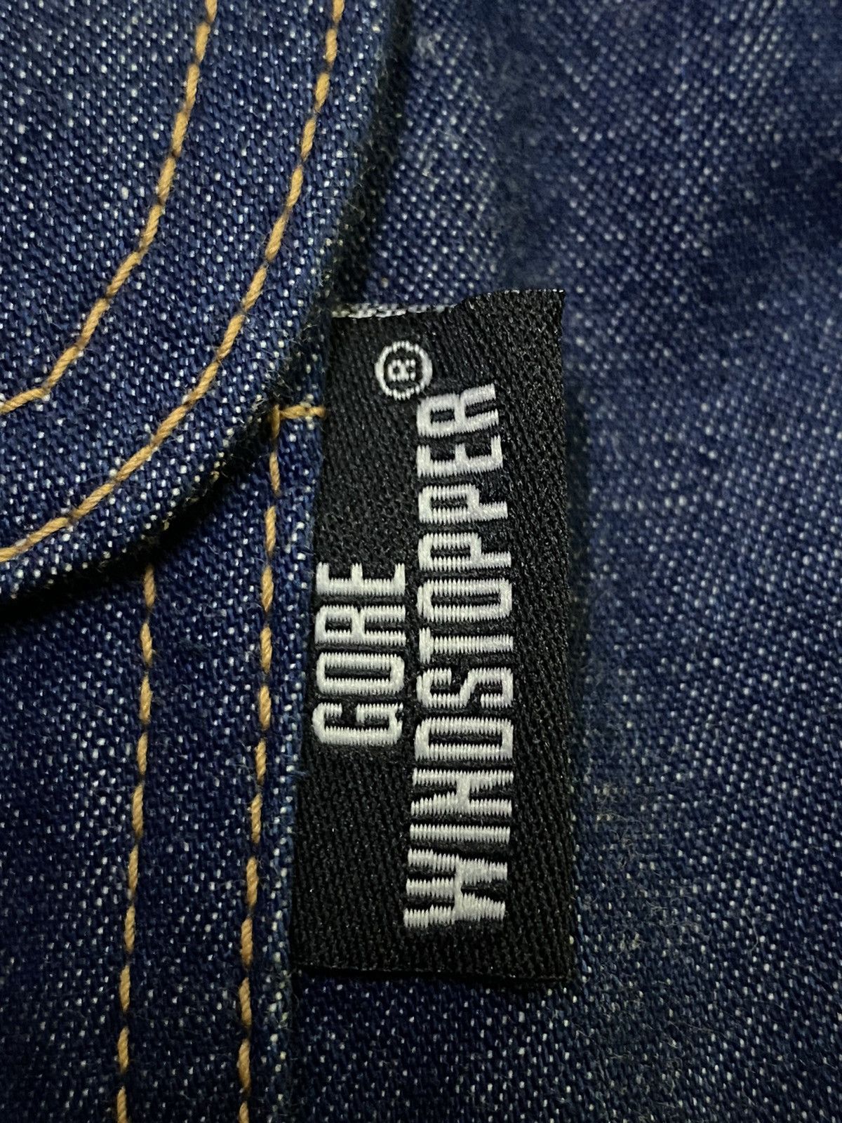 Bape A BATHING APE ( BAPE ) GOREWINDSTOPPER DENIM JACKET Size US M / EU 48-50 / 2 - 19 Thumbnail