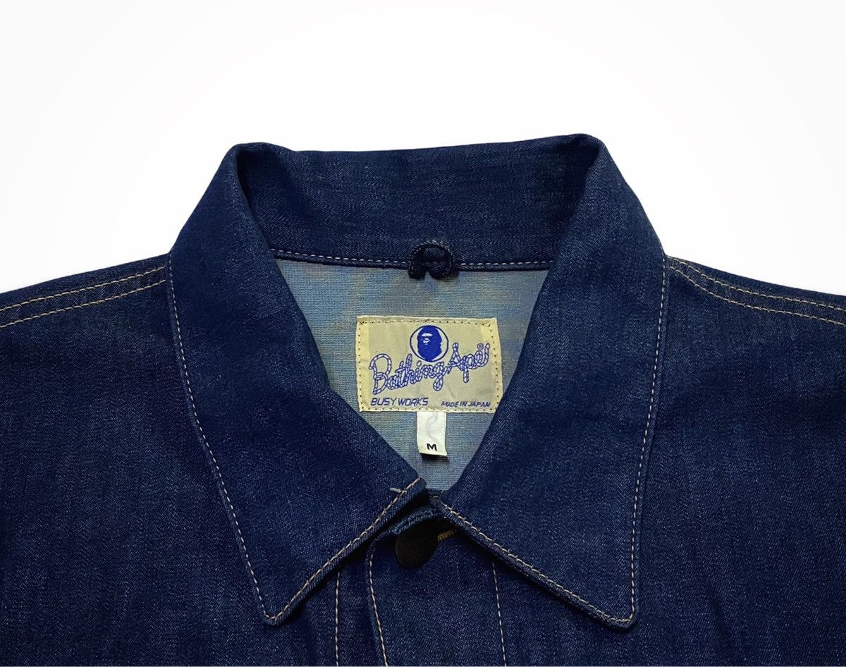 Bape A BATHING APE ( BAPE ) GOREWINDSTOPPER DENIM JACKET Size US M / EU 48-50 / 2 - 21 Thumbnail