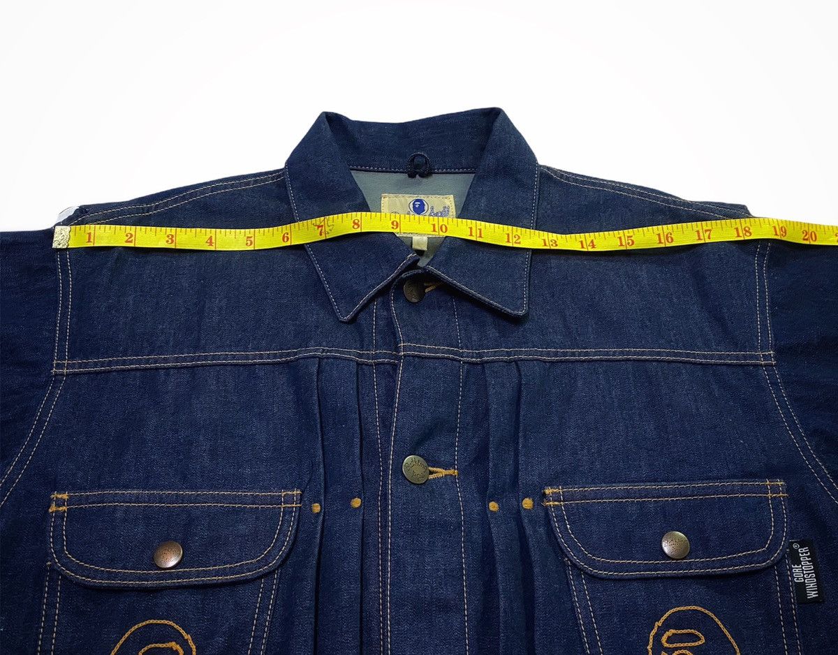 Bape A BATHING APE ( BAPE ) GOREWINDSTOPPER DENIM JACKET Size US M / EU 48-50 / 2 - 5 Thumbnail