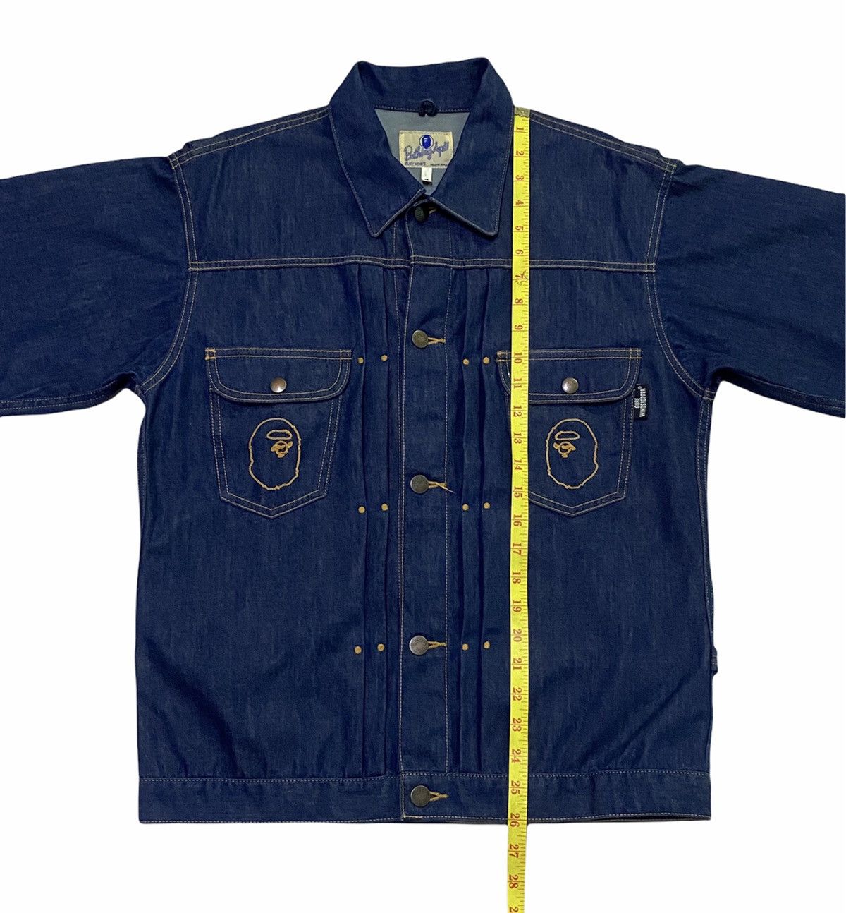 Bape A BATHING APE ( BAPE ) GOREWINDSTOPPER DENIM JACKET Size US M / EU 48-50 / 2 - 4 Thumbnail