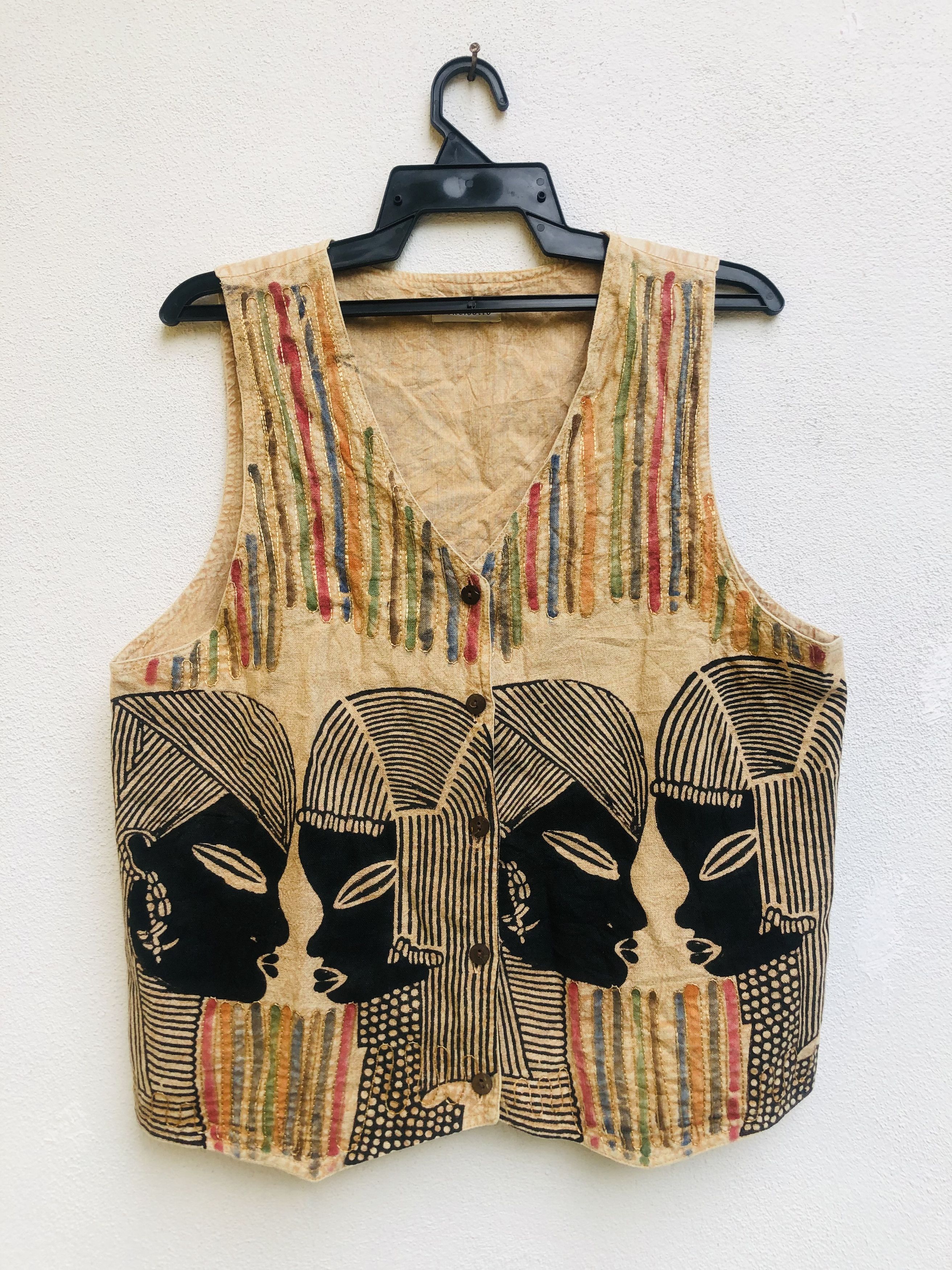 Japanese Brand × Vintage Vintage Venticello Big Face Vest Designer Fashion Style Size US L / EU 52-54 / 3 - 1 Thumbnail
