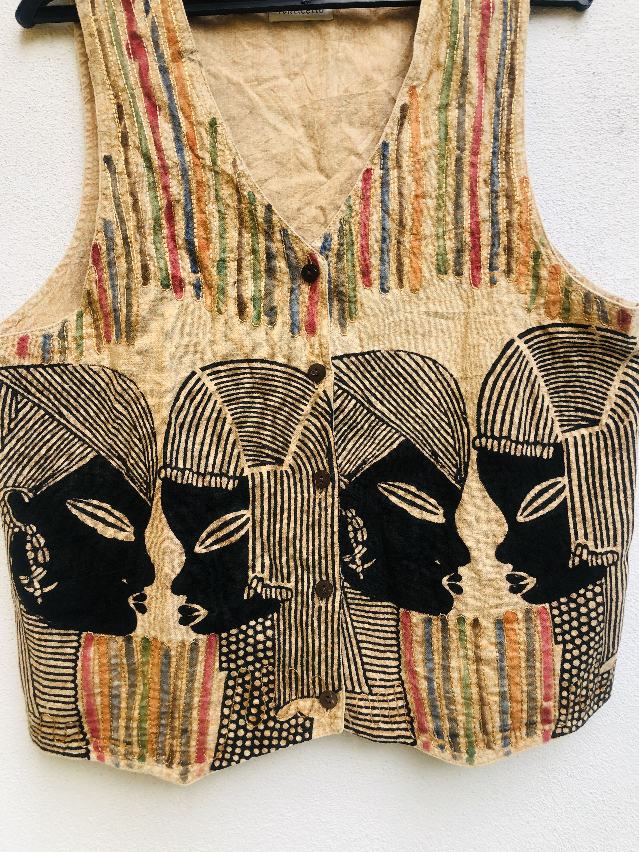 Japanese Brand × Vintage Vintage Venticello Big Face Vest Designer Fashion Style Size US L / EU 52-54 / 3 - 3 Thumbnail