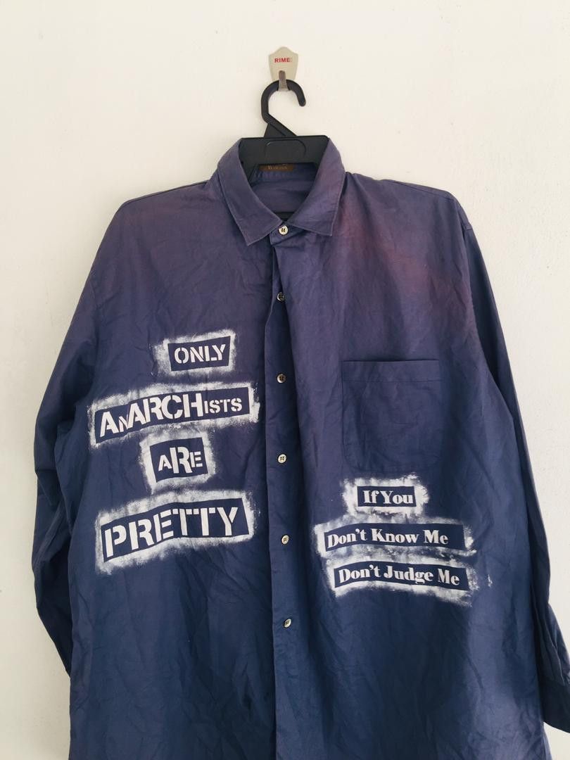 Yohji Yamamoto Vintage Yohji Yamamoto Japanese Designer Long Sleeve Shirt Size US XL / EU 56 / 4 - 2 Thumbnail