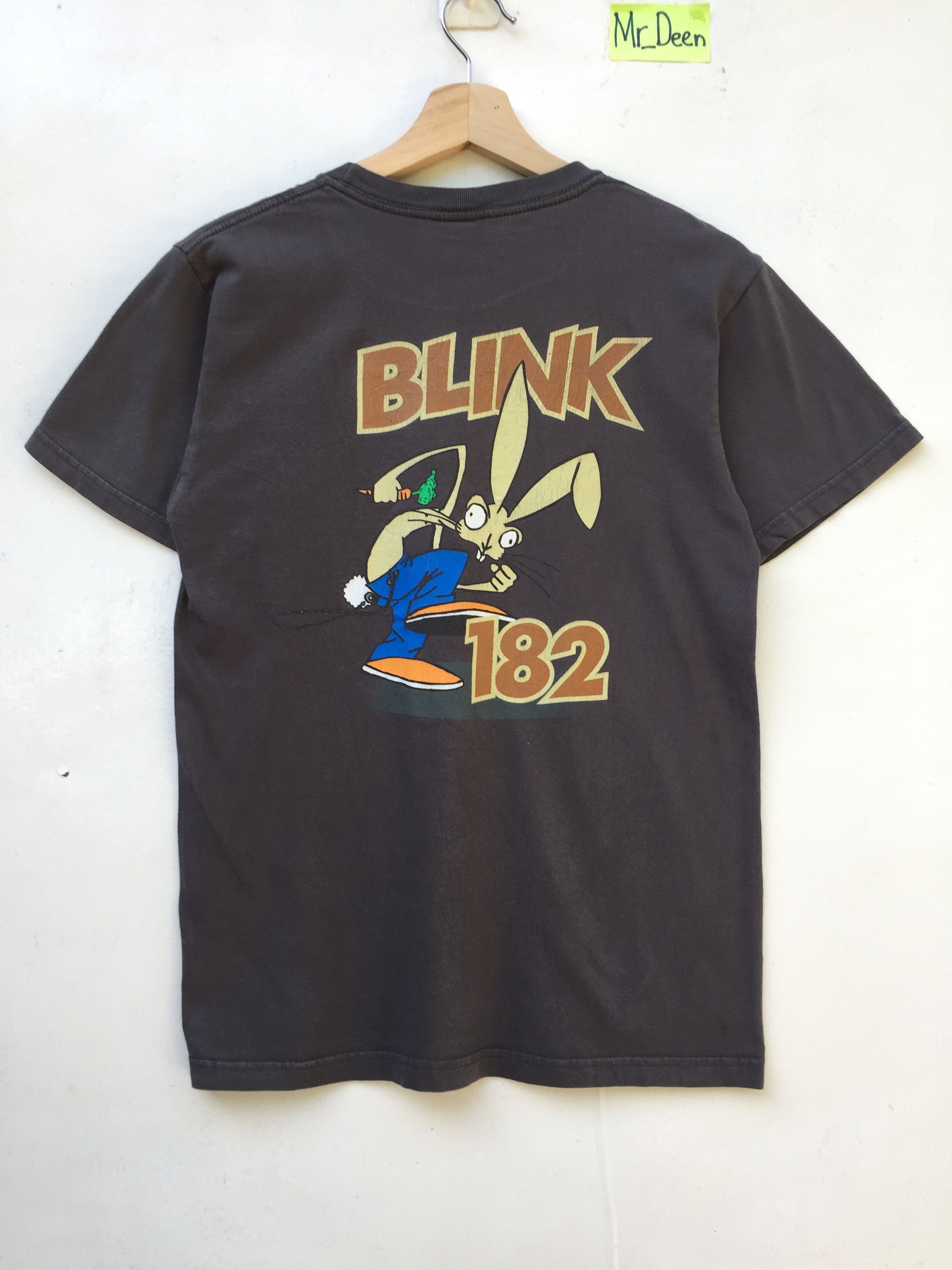 image of Band Tees Vintage Blink 182 Loserkids Tour Bunny Tshirt Band in Black, Men's (Size Small)