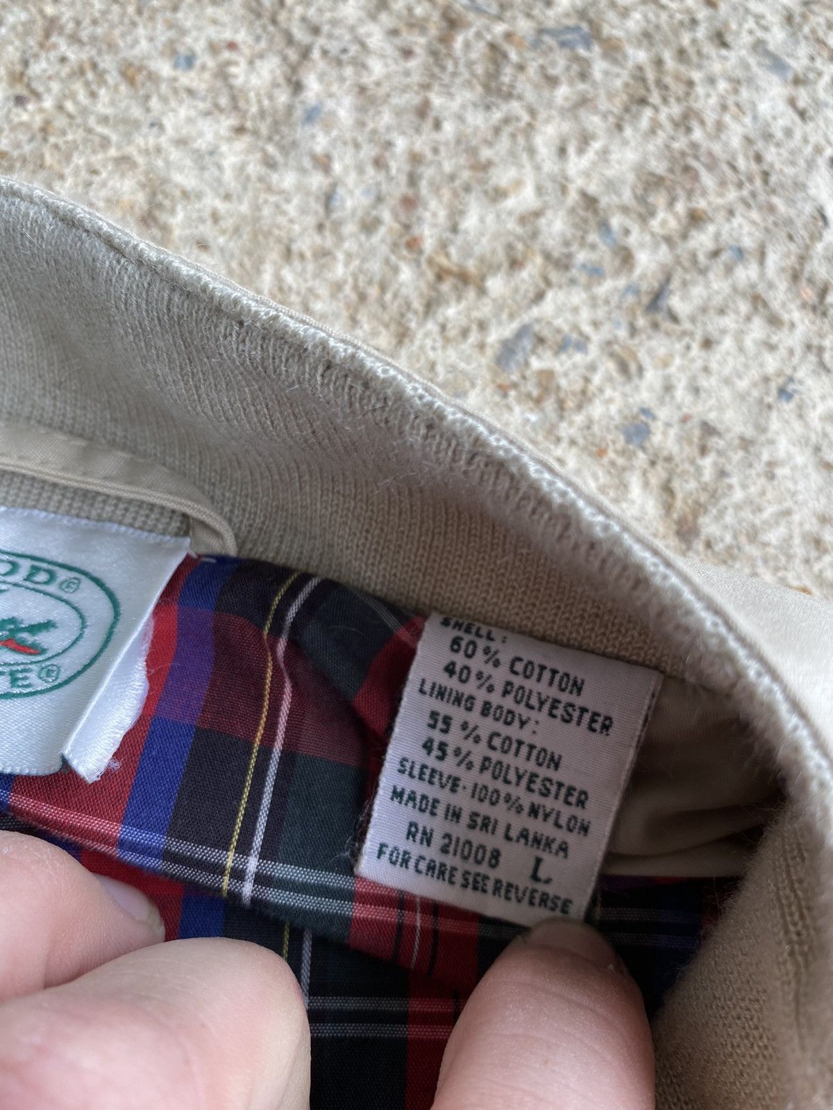 Lacoste × Vintage Vintage Lacoste Embroidered Logo Khaki Zip Up Jacket Size US XL / EU 56 / 4 - 5 Thumbnail