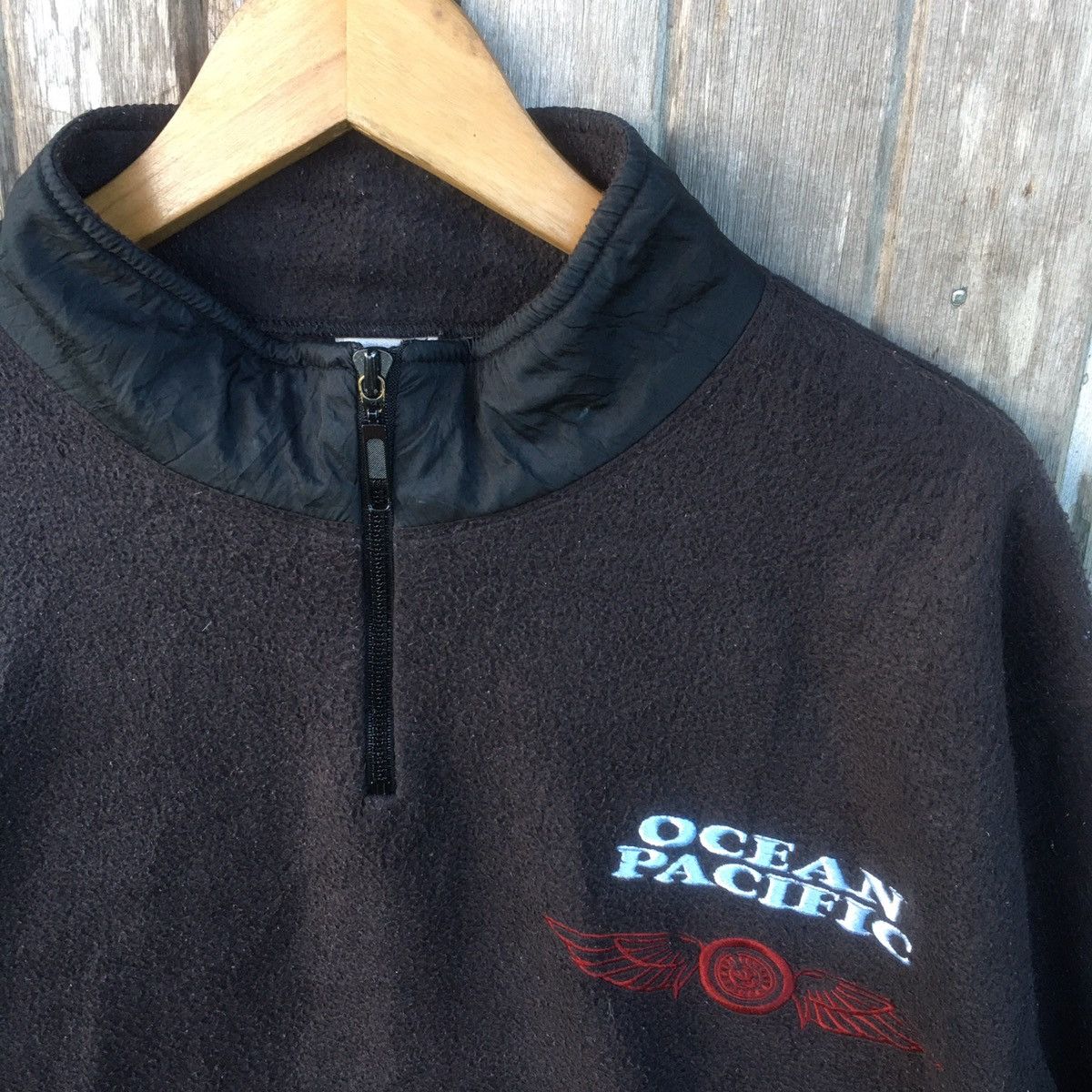 Ocean Pacific Vintage 90s Ocean Pacific Fleece ERD GRUNGE SWEATER Size US L / EU 52-54 / 3 - 3 Thumbnail