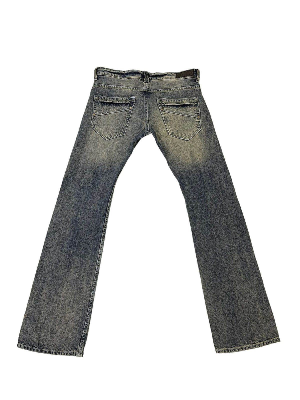 Japanese Brand Flare Jeans Boycott Distress Denim Low Rise Boot Cut 1🟦8 Size US 30 / EU 46 - 10 Thumbnail