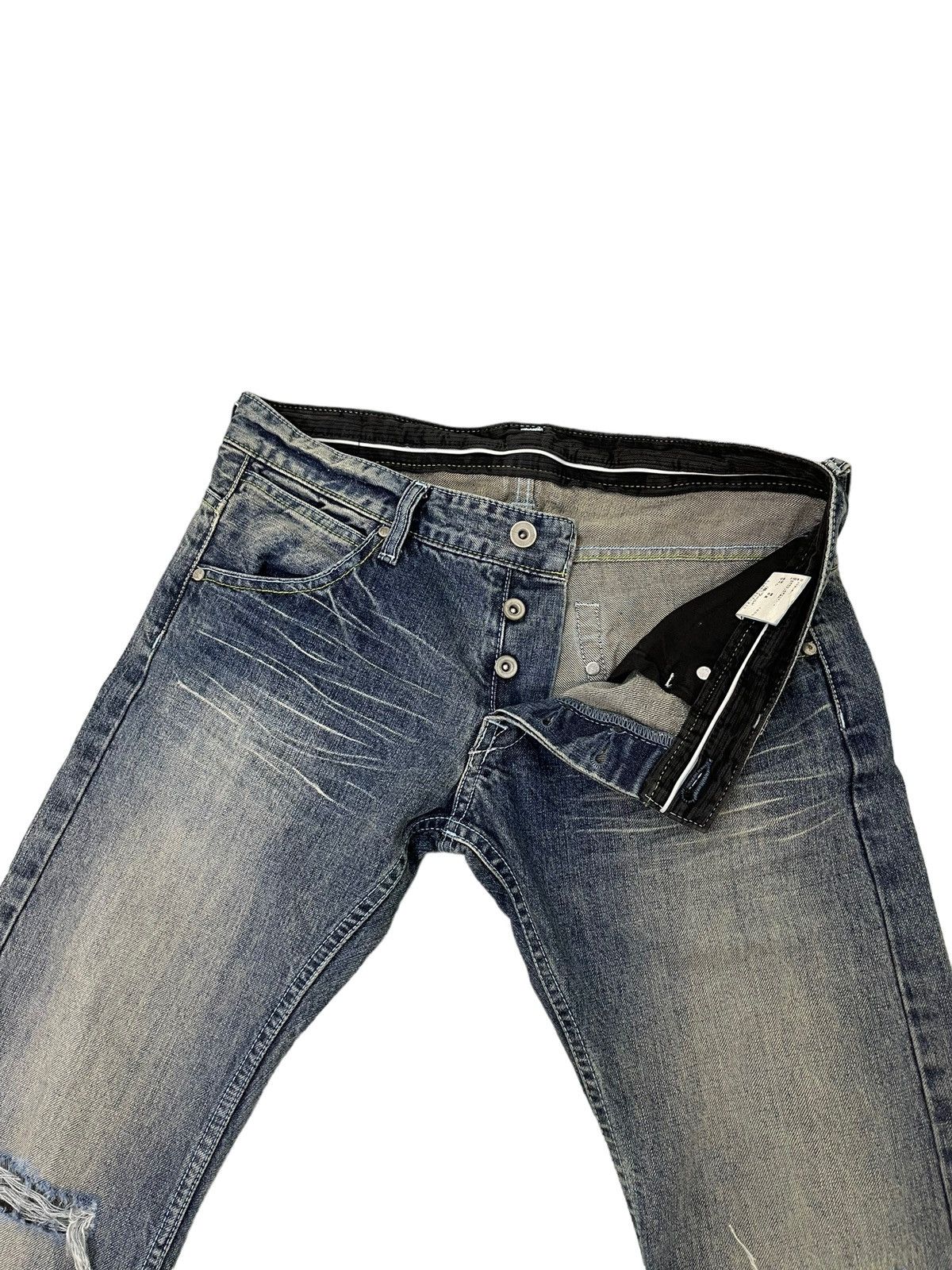 Japanese Brand Flare Jeans Boycott Distress Denim Low Rise Boot Cut 1🟦8 Size US 30 / EU 46 - 9 Thumbnail