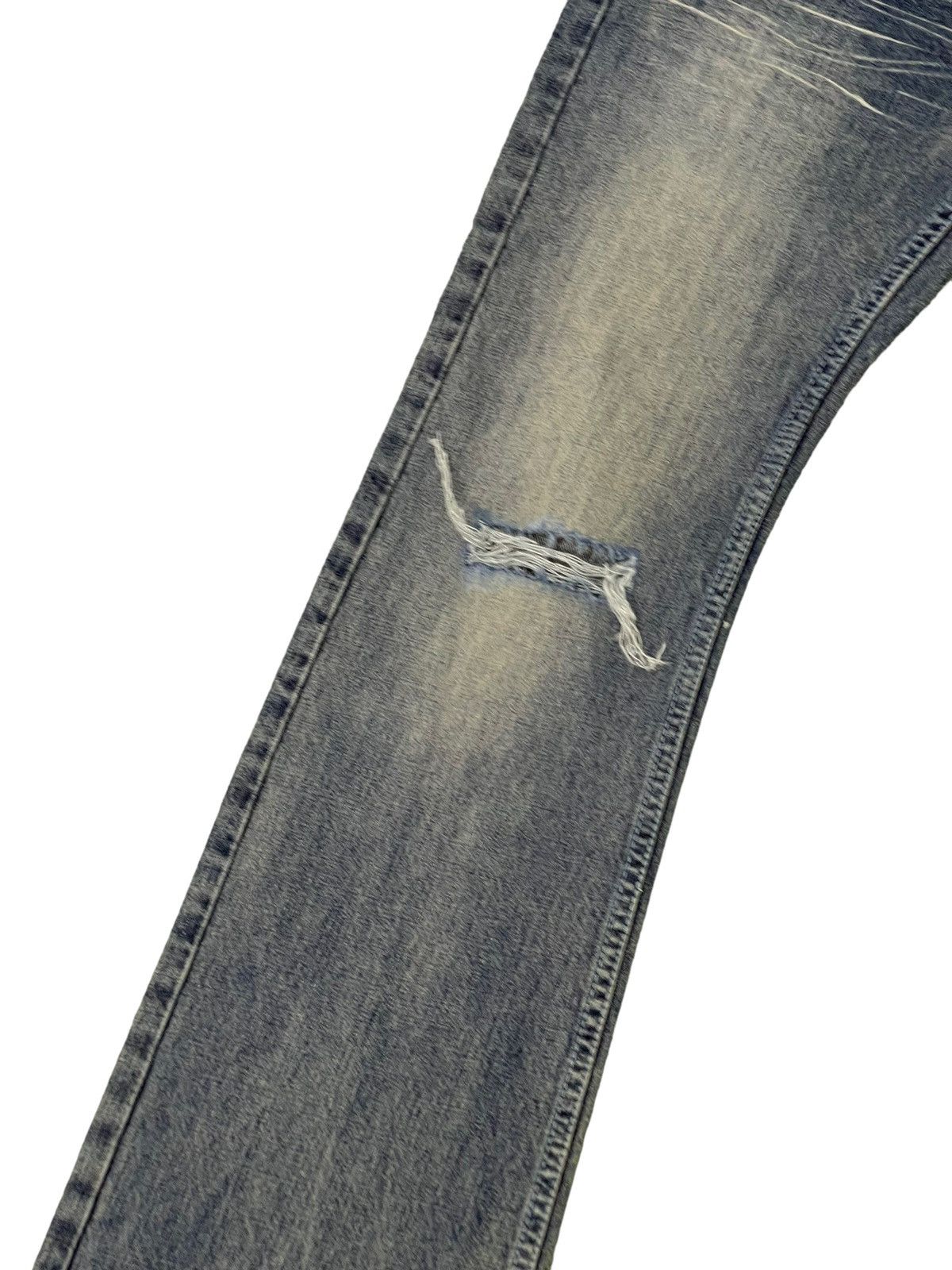 Japanese Brand Flare Jeans Boycott Distress Denim Low Rise Boot Cut 1🟦8 Size US 30 / EU 46 - 6 Thumbnail