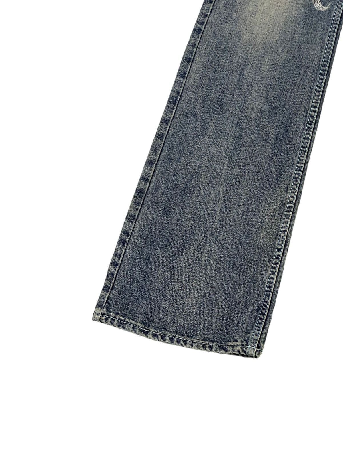 Japanese Brand Flare Jeans Boycott Distress Denim Low Rise Boot Cut 1🟦8 Size US 30 / EU 46 - 5 Thumbnail