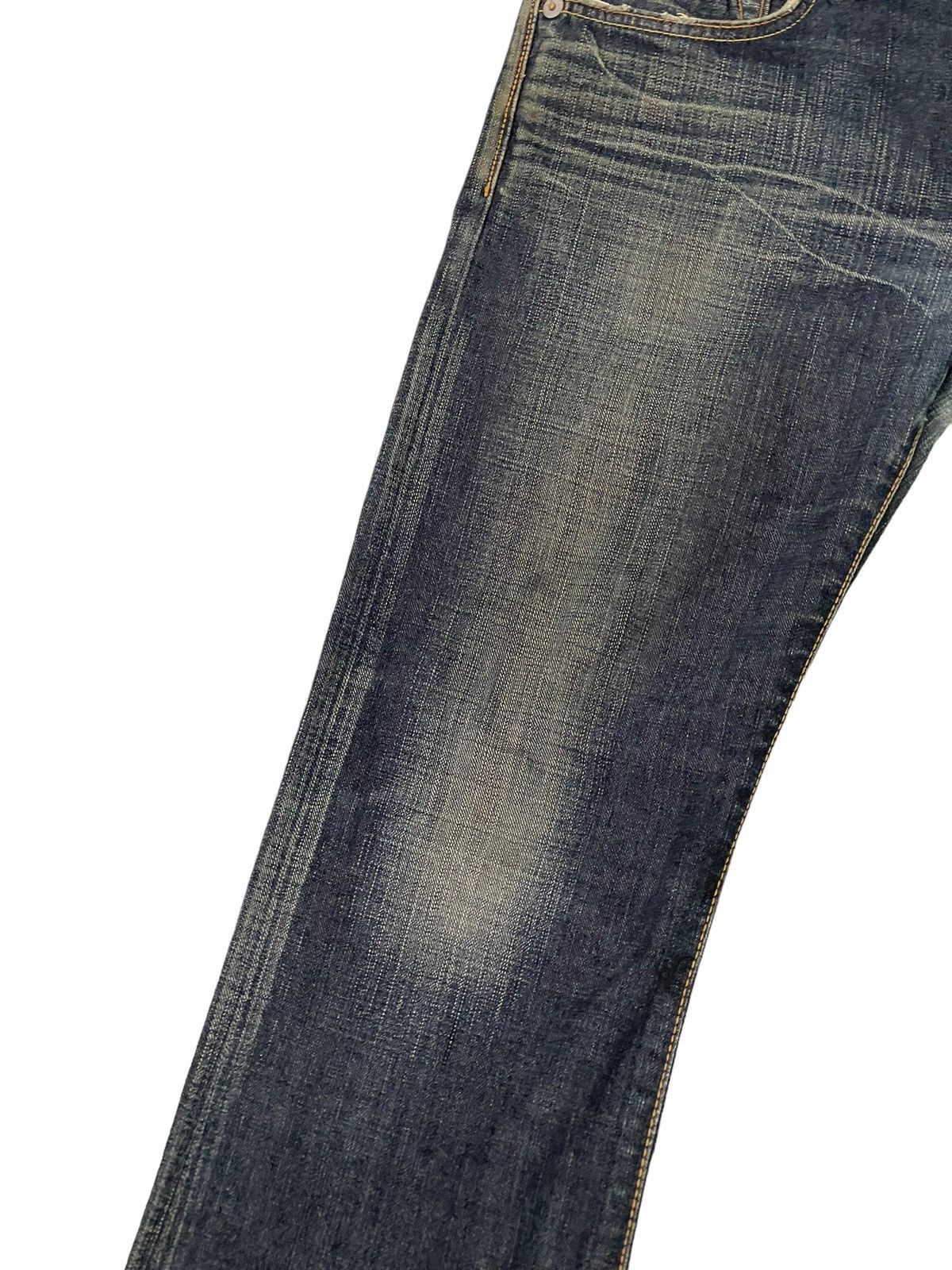 Edwin Flare Jeans Edwin Japan Distress Denim Stretch Boot Cut 1🟦8 Size US 34 / EU 50 - 6 Thumbnail