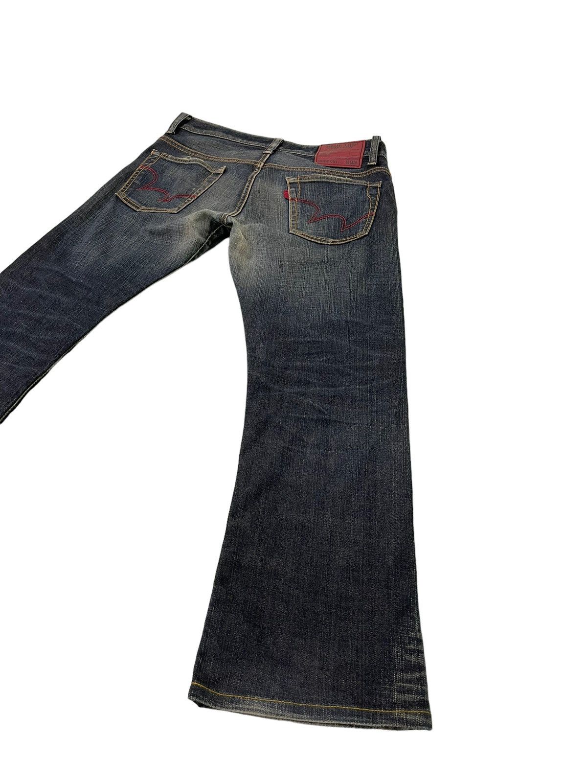 Edwin Flare Jeans Edwin Japan Distress Denim Stretch Boot Cut 1🟦8 Size US 34 / EU 50 - 13 Thumbnail