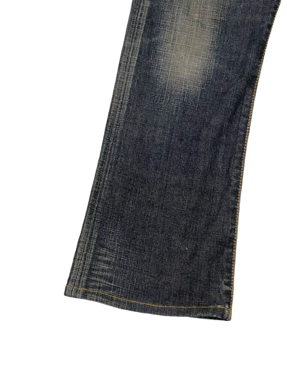 Edwin Flare Jeans Edwin Japan Distress Denim Stretch Boot Cut 1🟦8 Size US 34 / EU 50 - 5 Thumbnail