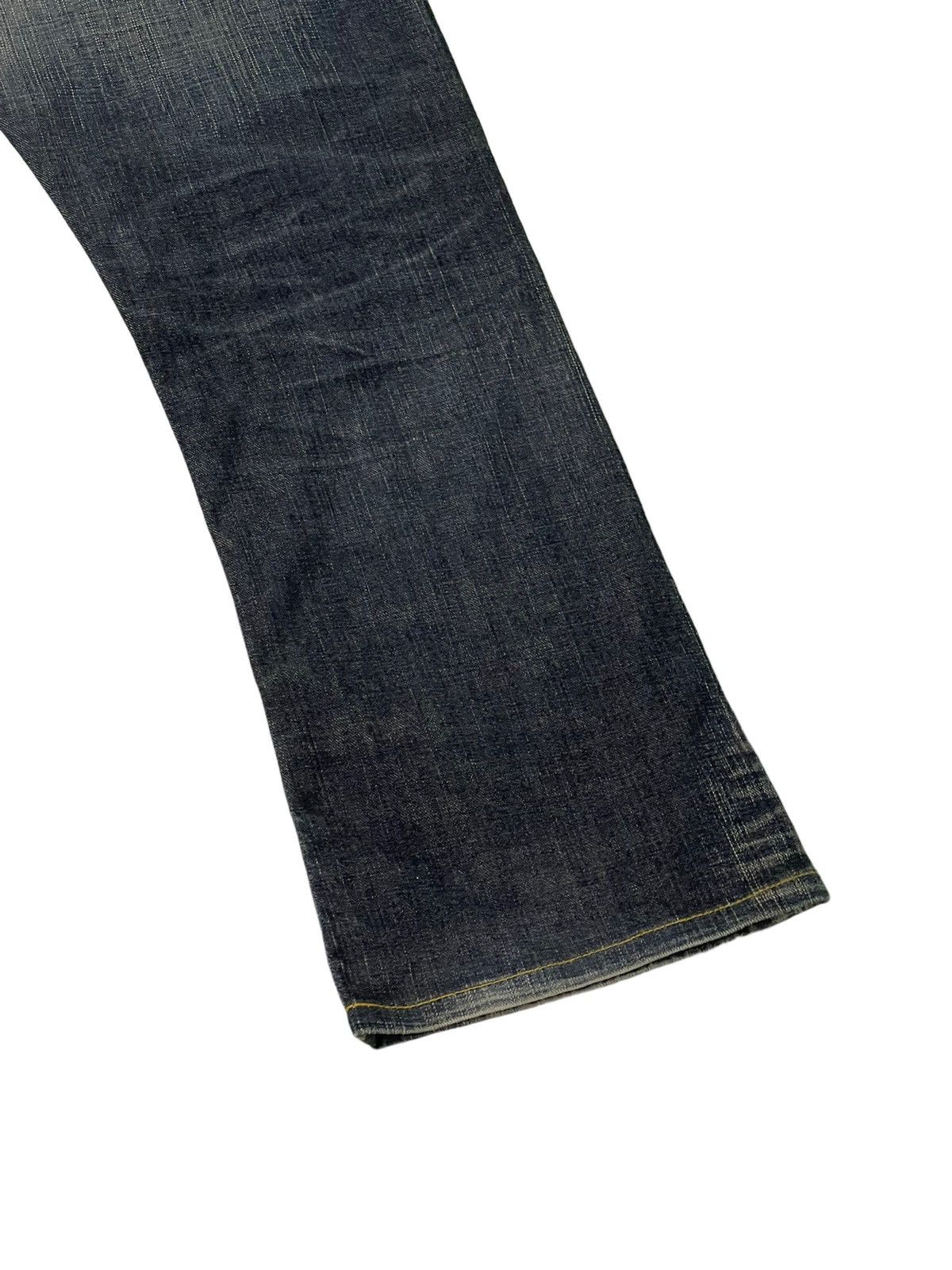 Edwin Flare Jeans Edwin Japan Distress Denim Stretch Boot Cut 1🟦8 Size US 34 / EU 50 - 14 Thumbnail