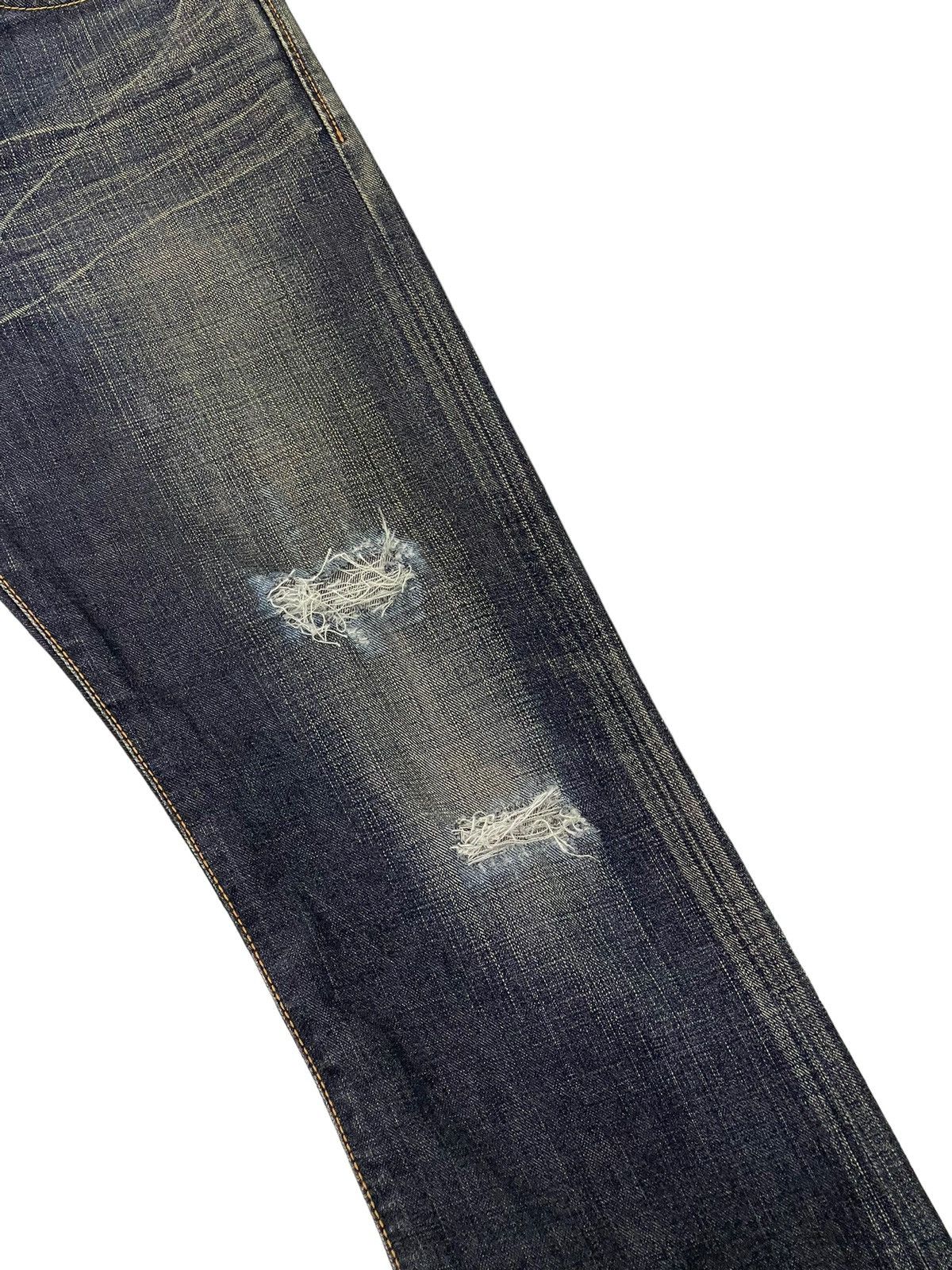 Edwin Flare Jeans Edwin Japan Distress Denim Stretch Boot Cut 1🟦8 Size US 34 / EU 50 - 7 Thumbnail
