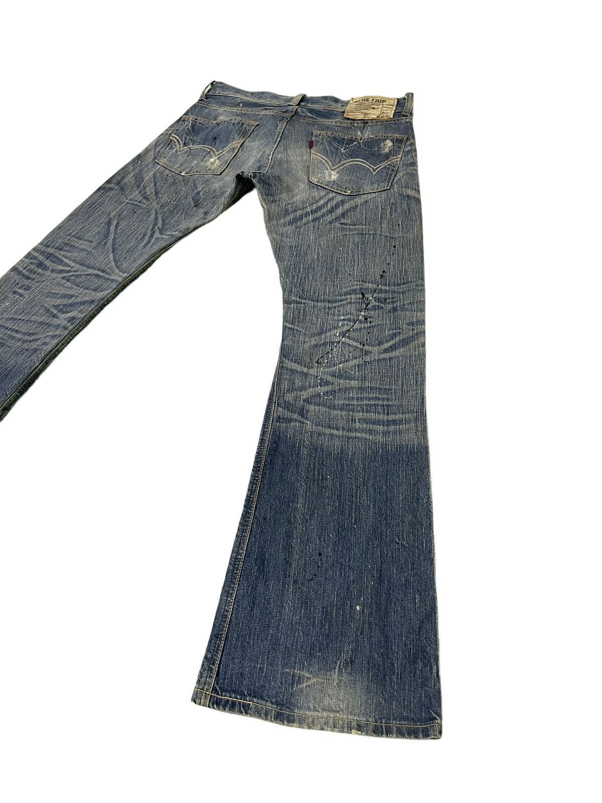 Edwin Flare Jeans Edwin Distress Denim Painted Boot Cut 1🟦8 Size US 34 / EU 50 - 13 Thumbnail
