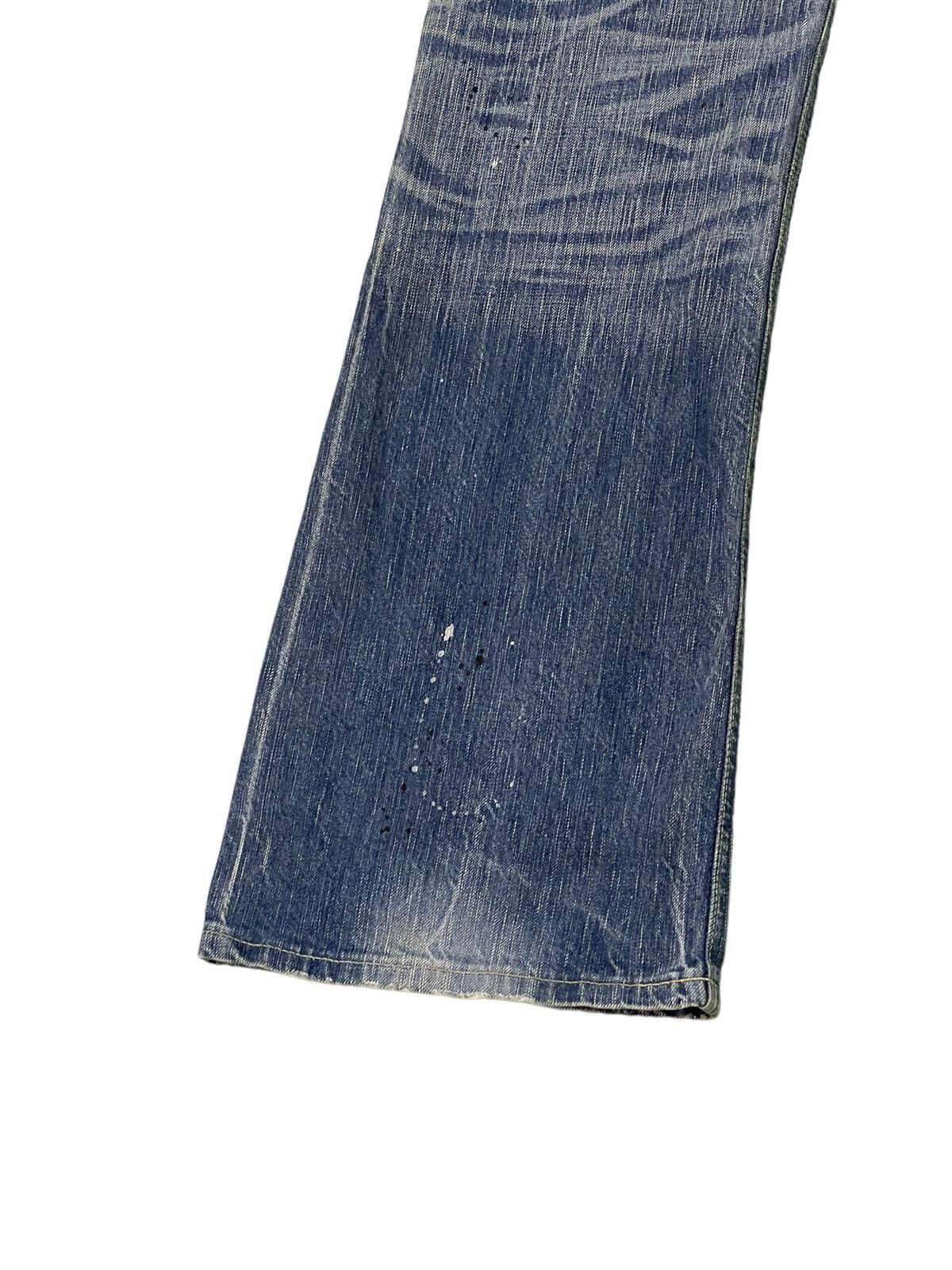 Edwin Flare Jeans Edwin Distress Denim Painted Boot Cut 1🟦8 Size US 34 / EU 50 - 15 Thumbnail