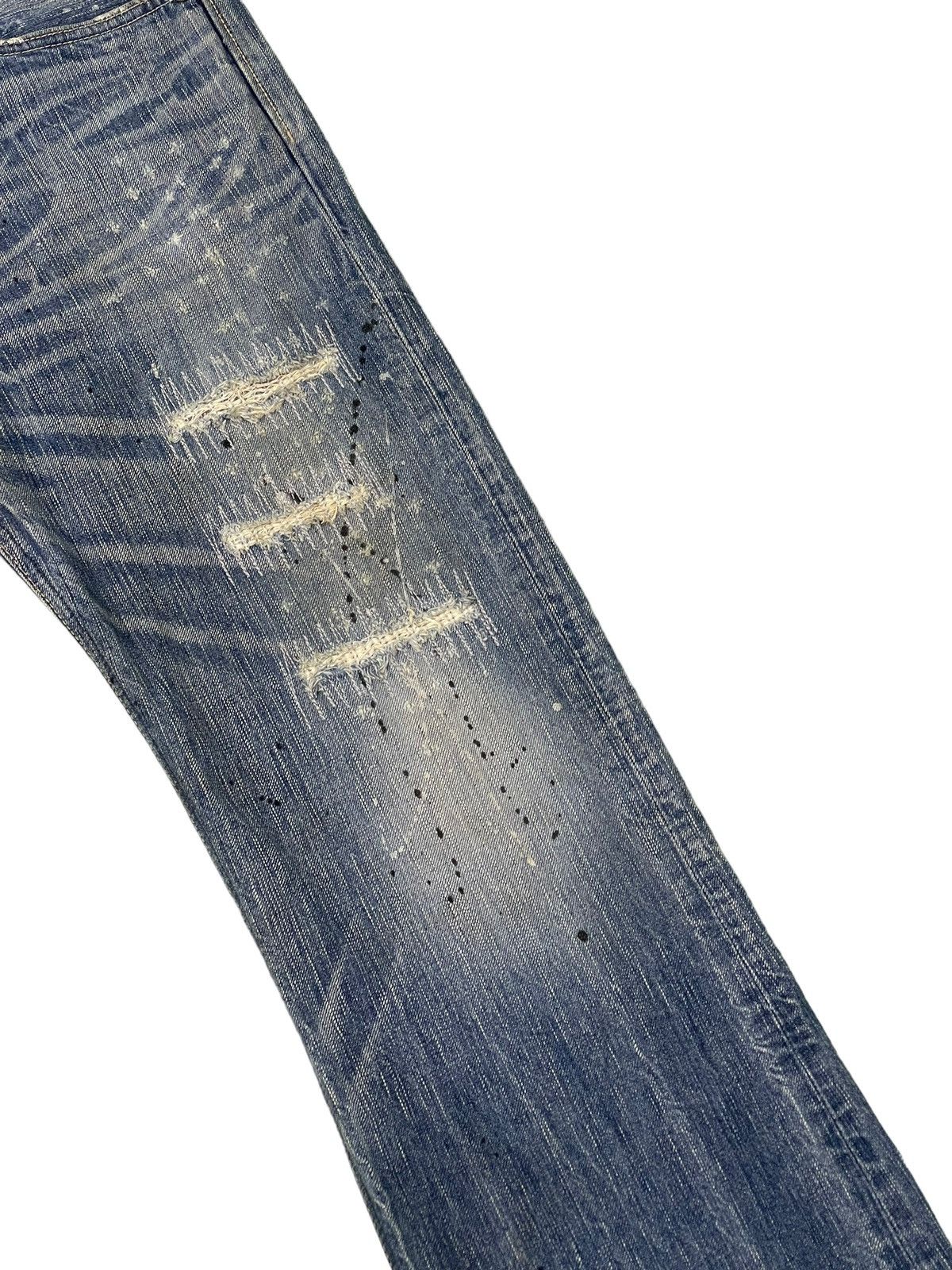Edwin Flare Jeans Edwin Distress Denim Painted Boot Cut 1🟦8 Size US 34 / EU 50 - 7 Thumbnail