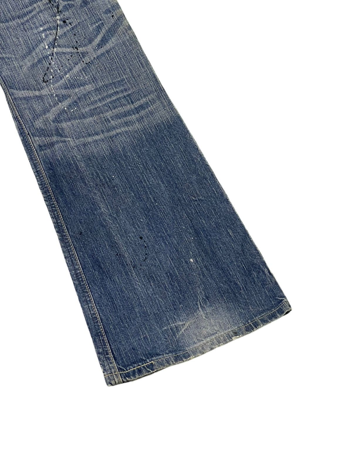 Edwin Flare Jeans Edwin Distress Denim Painted Boot Cut 1🟦8 Size US 34 / EU 50 - 14 Thumbnail