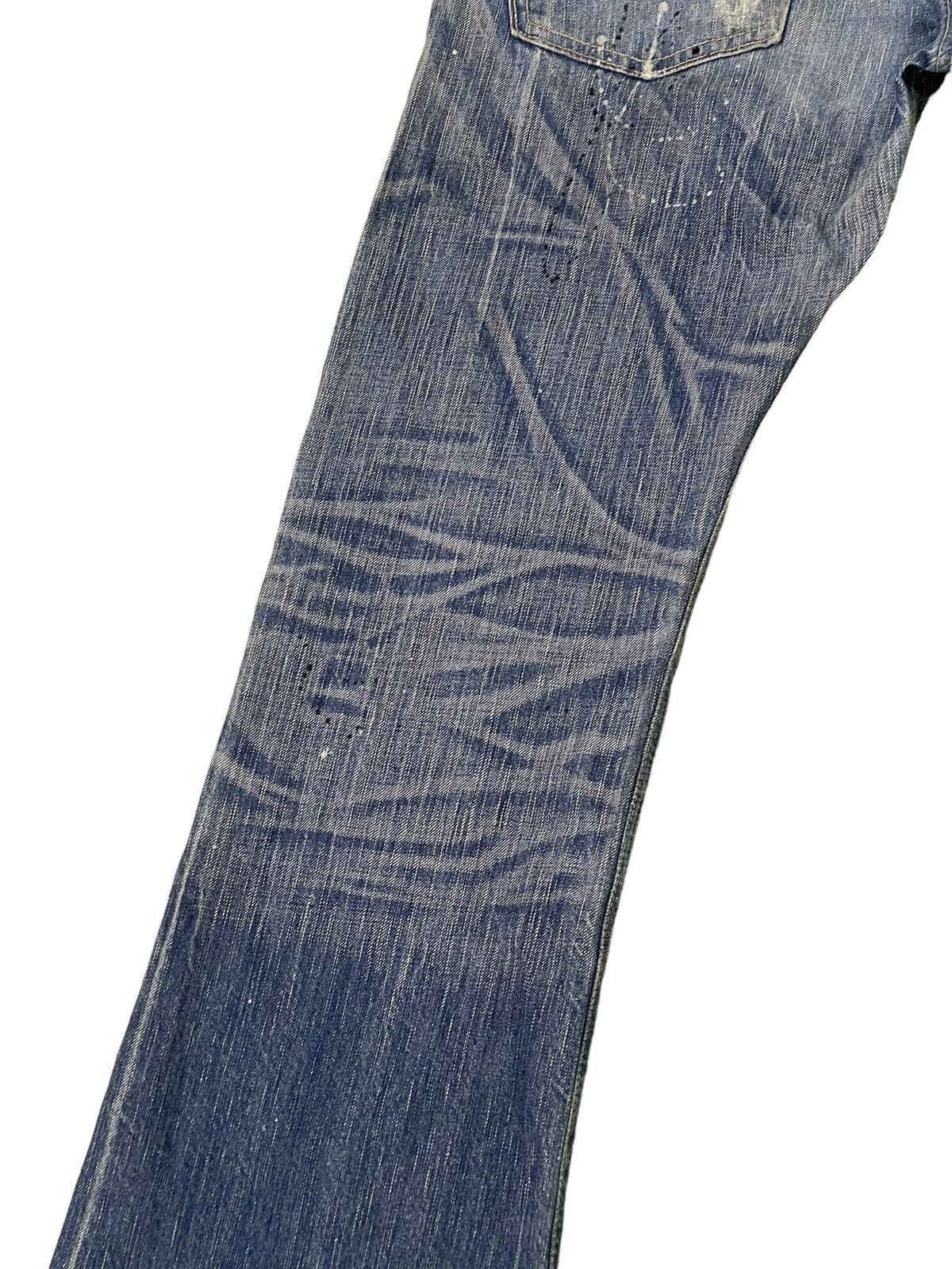 Edwin Flare Jeans Edwin Distress Denim Painted Boot Cut 1🟦8 Size US 34 / EU 50 - 16 Thumbnail