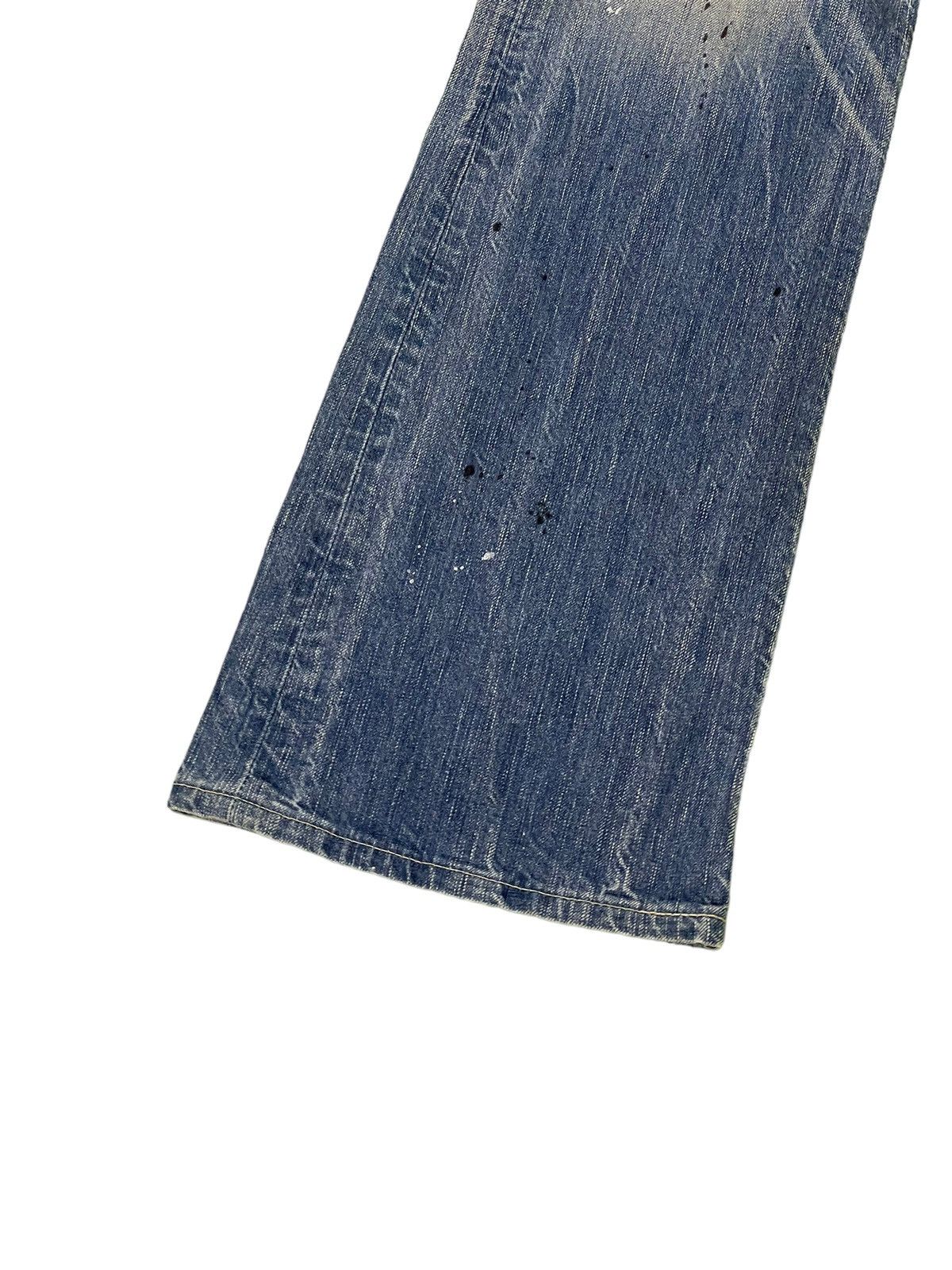 Edwin Flare Jeans Edwin Distress Denim Painted Boot Cut 1🟦8 Size US 34 / EU 50 - 5 Thumbnail