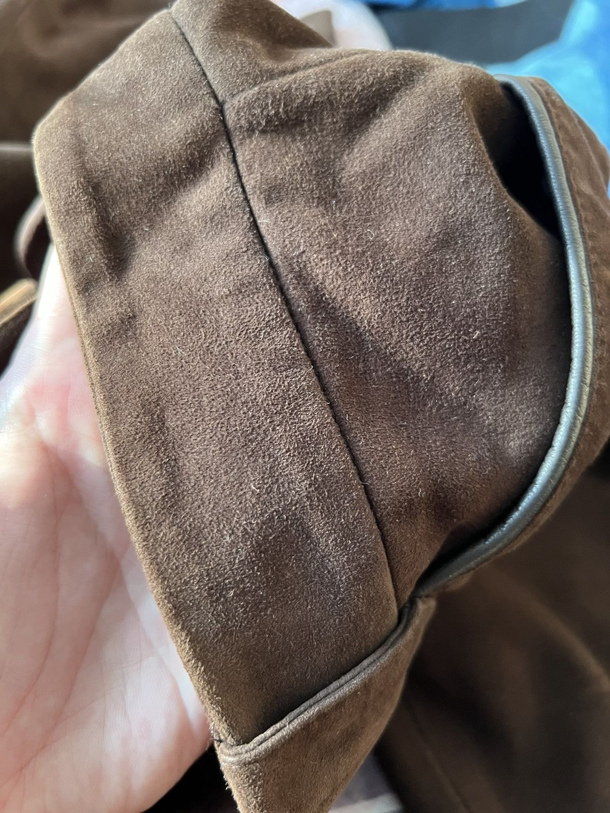 Polo Ralph Lauren Polo Ralph Lauren Purple Label Brown Lamb Suede Pants Size 34" / US 12 / IT 48 - 6 Thumbnail
