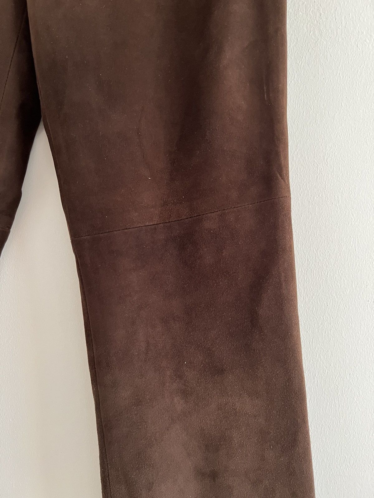 Polo Ralph Lauren Polo Ralph Lauren Purple Label Brown Lamb Suede Pants Size 34" / US 12 / IT 48 - 4 Thumbnail