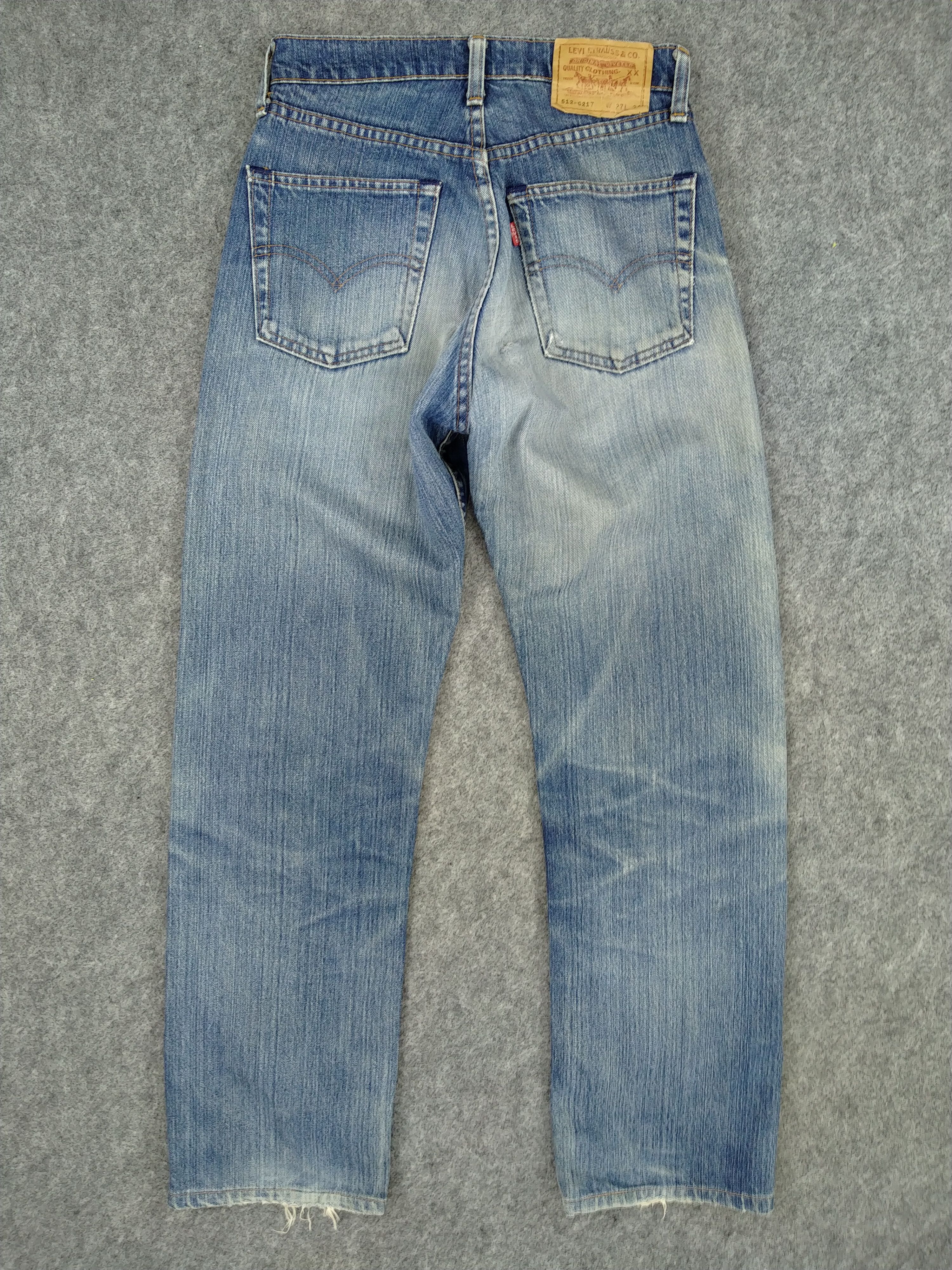 Levi's Blue Vintage Levi's 512 Distressed Denim 27x29 -JN183 Size US 27 - 2 Thumbnail