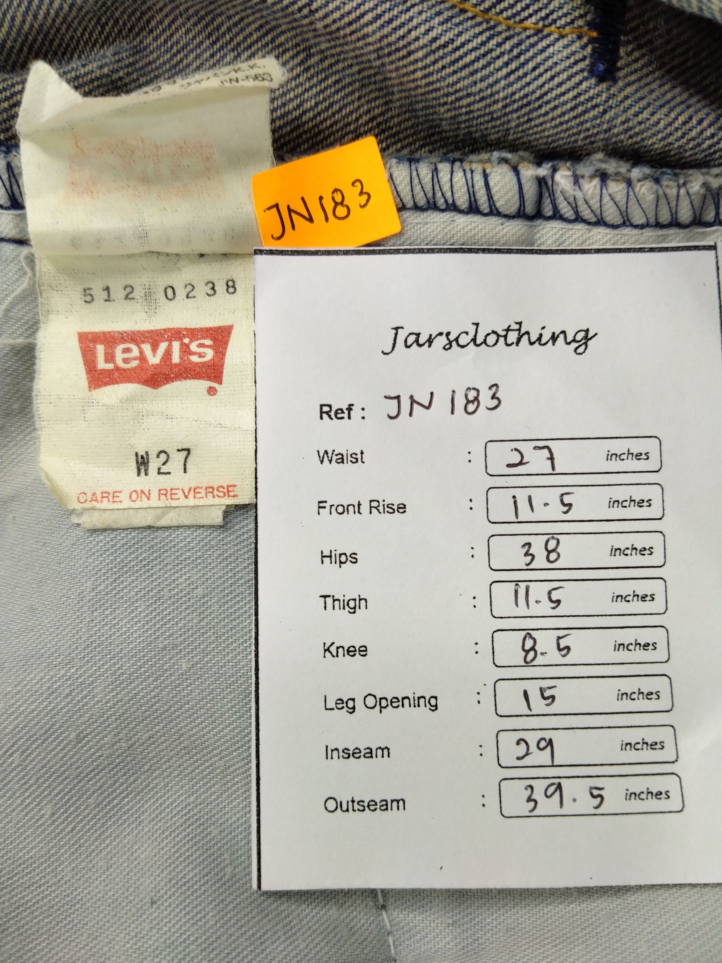 Levi's Blue Vintage Levi's 512 Distressed Denim 27x29 -JN183 Size US 27 - 12 Thumbnail
