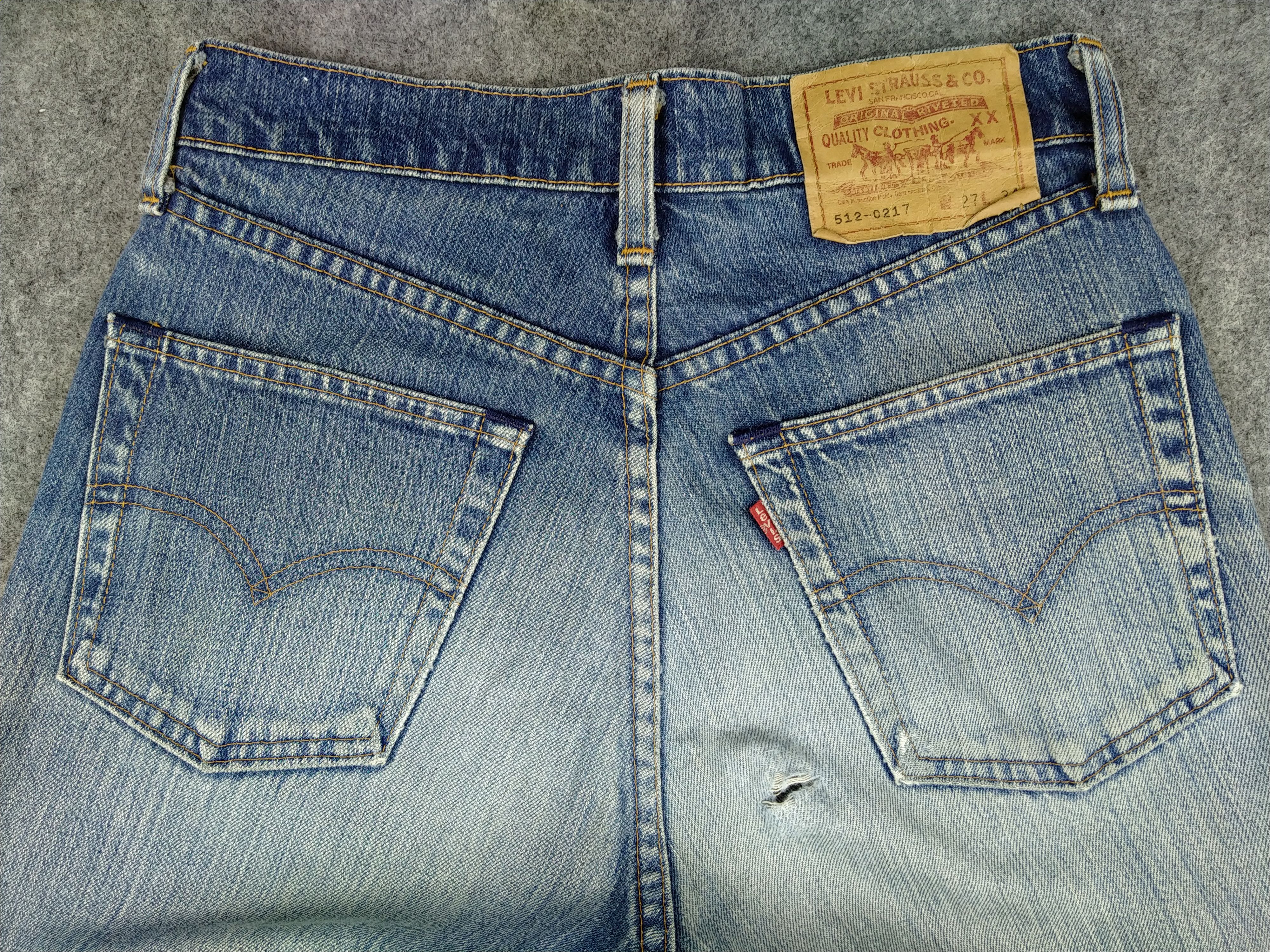 Levi's Blue Vintage Levi's 512 Distressed Denim 27x29 -JN183 Size US 27 - 4 Thumbnail