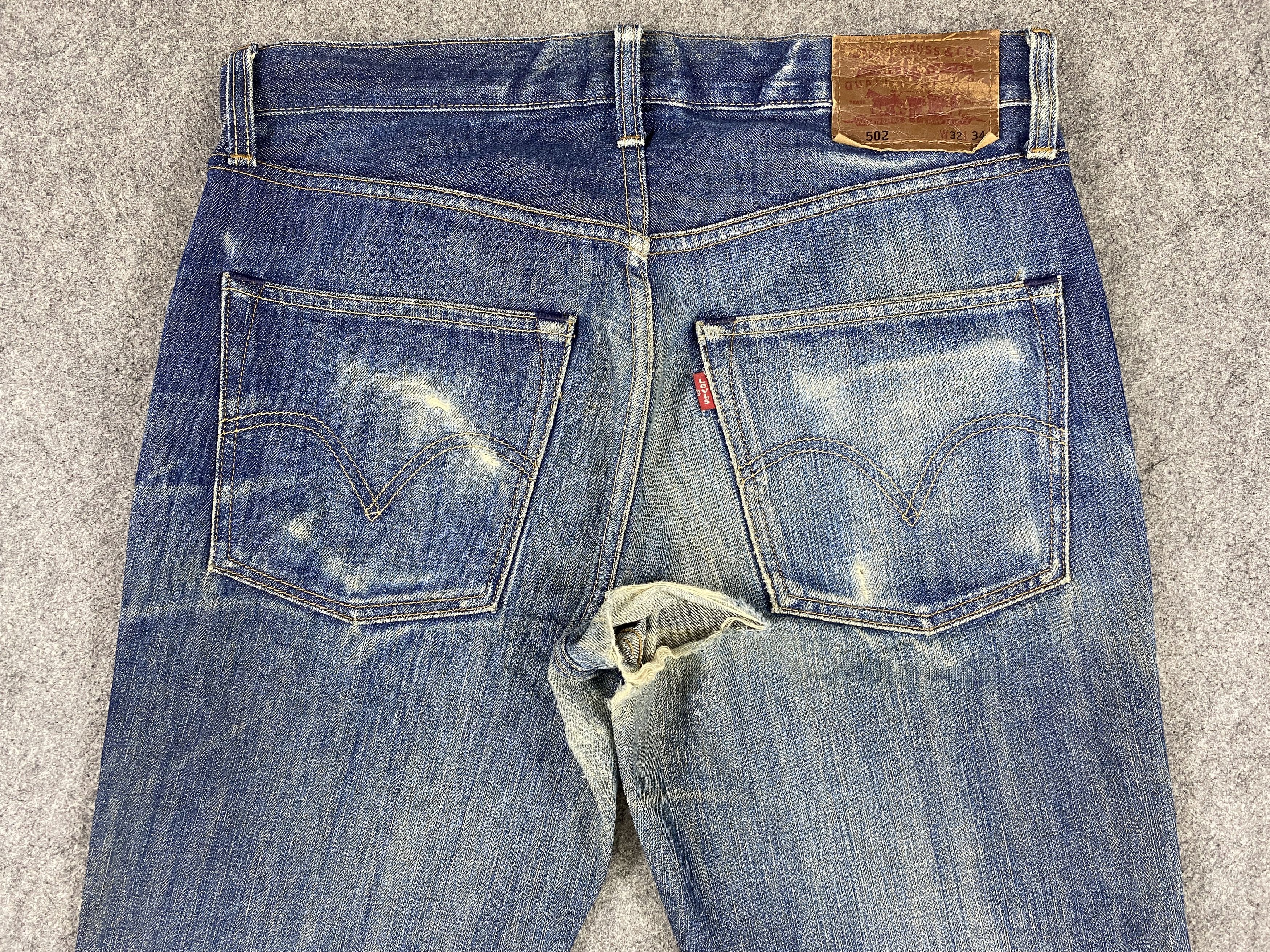 Levi's Distressed Blue Vintage Levi's 502 34x28.5 Denim -JN1922 Size US 34 / EU 50 - 4 Thumbnail