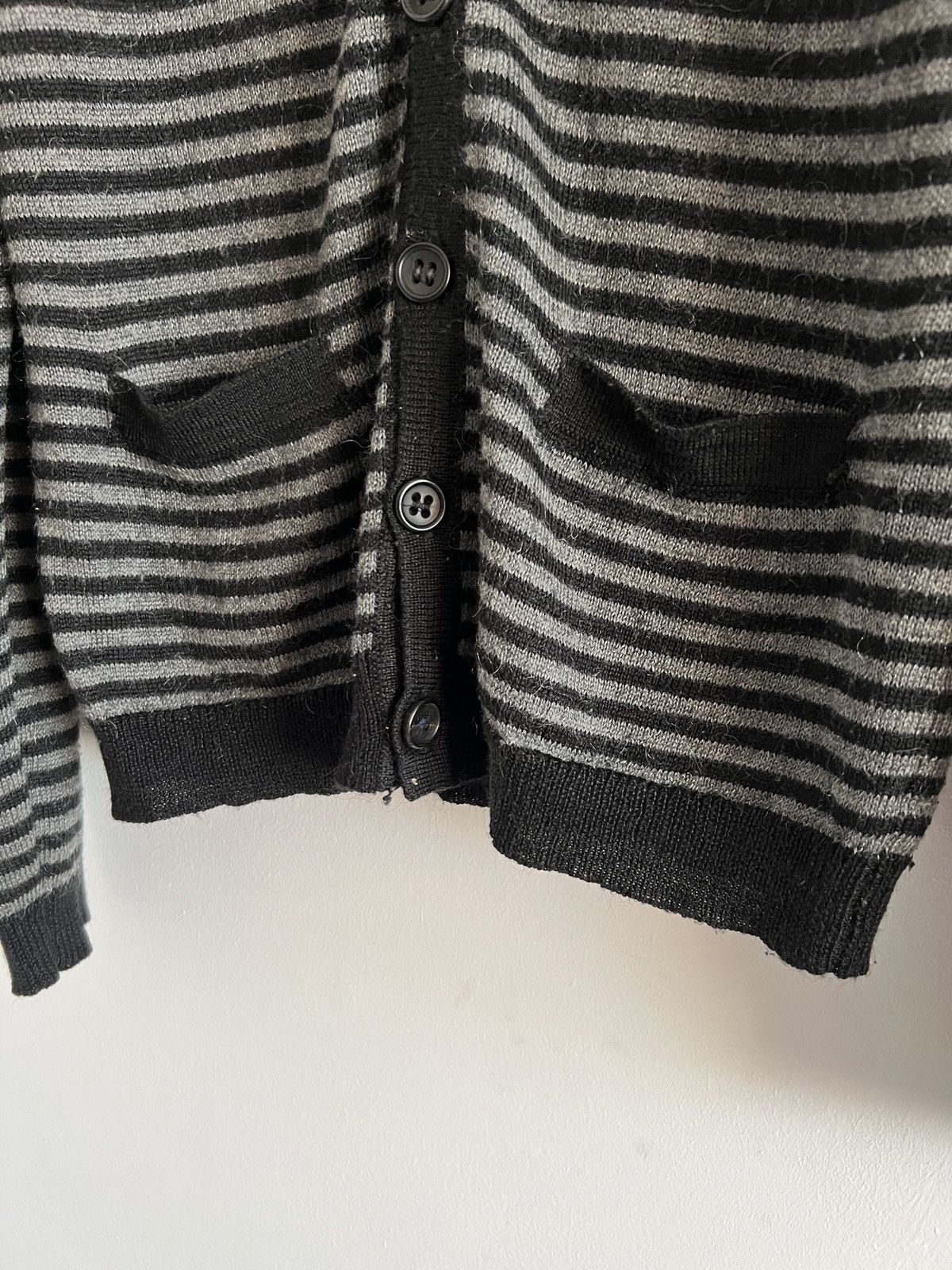Burberry 🔥🔥Vintage Burberry Mohair Striped Cardigan Size US L / EU 52-54 / 3 - 3 Thumbnail