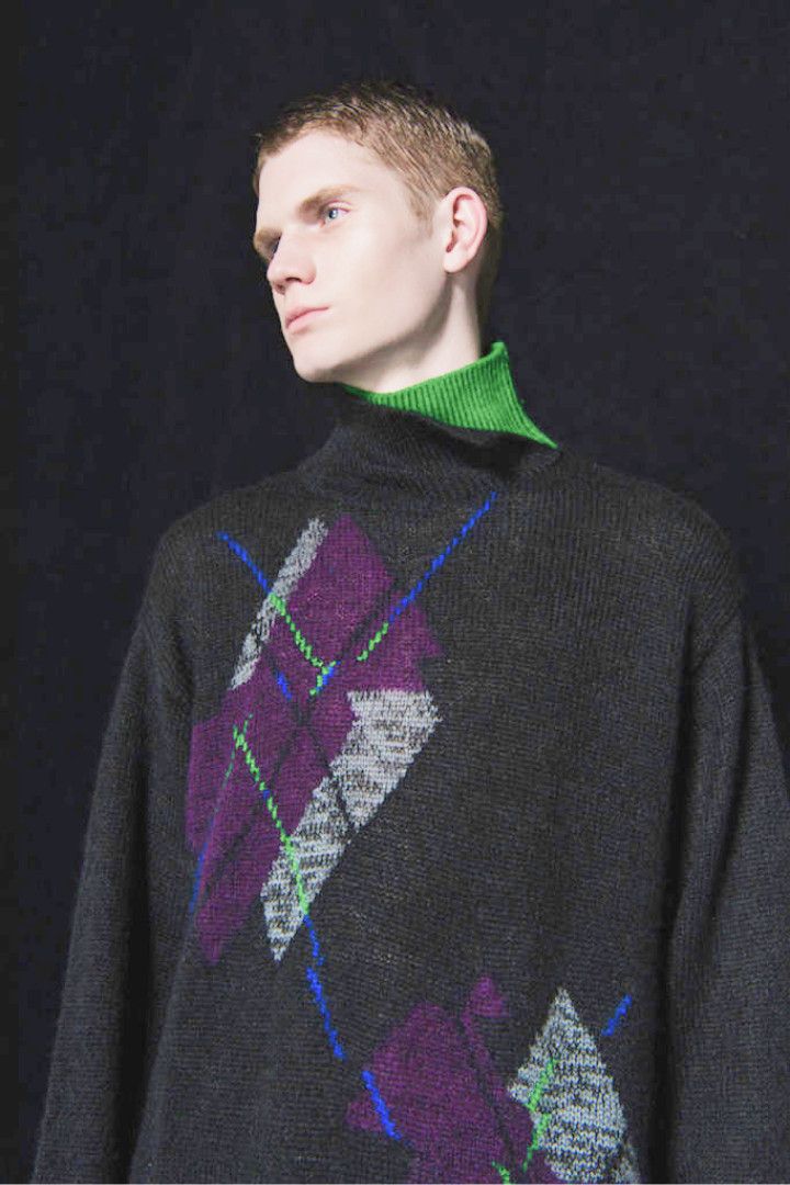 image of Yohji Yamamoto Yuki Hashimoto Mohair Turtleneck in Black, Men's (Size Large)