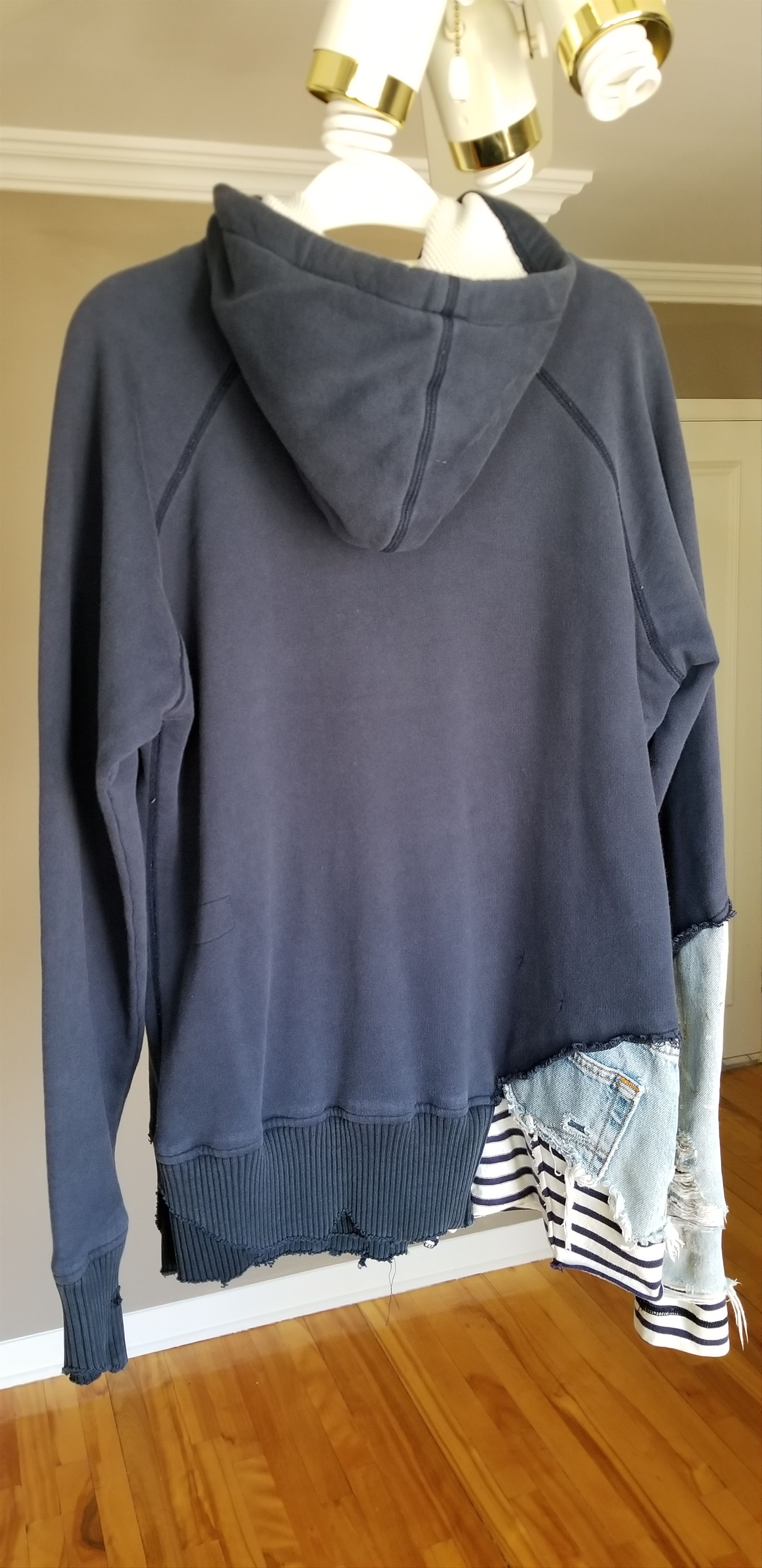 Greg Lauren Greg Lauren Mixed Media Hoodie Size US S / EU 44-46 / 1 - 2 Thumbnail