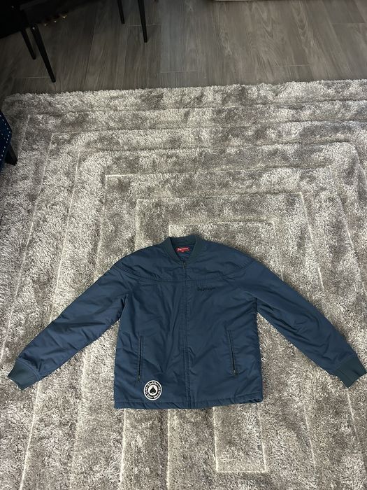 Supreme Supreme Thrasher Poplin Crew Jacket Light Navy | Grailed