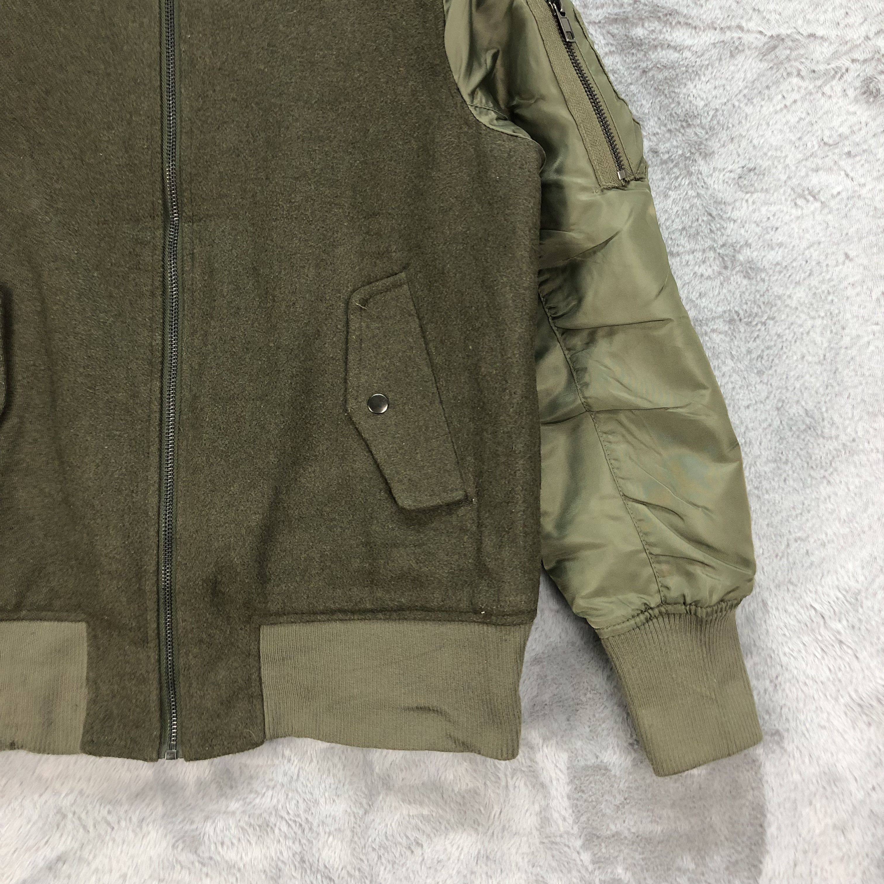Japanese Brand Retro Girl Military Style Wool Bomber Jacket #4830-172 Size US S / EU 44-46 / 1 - 5 Thumbnail