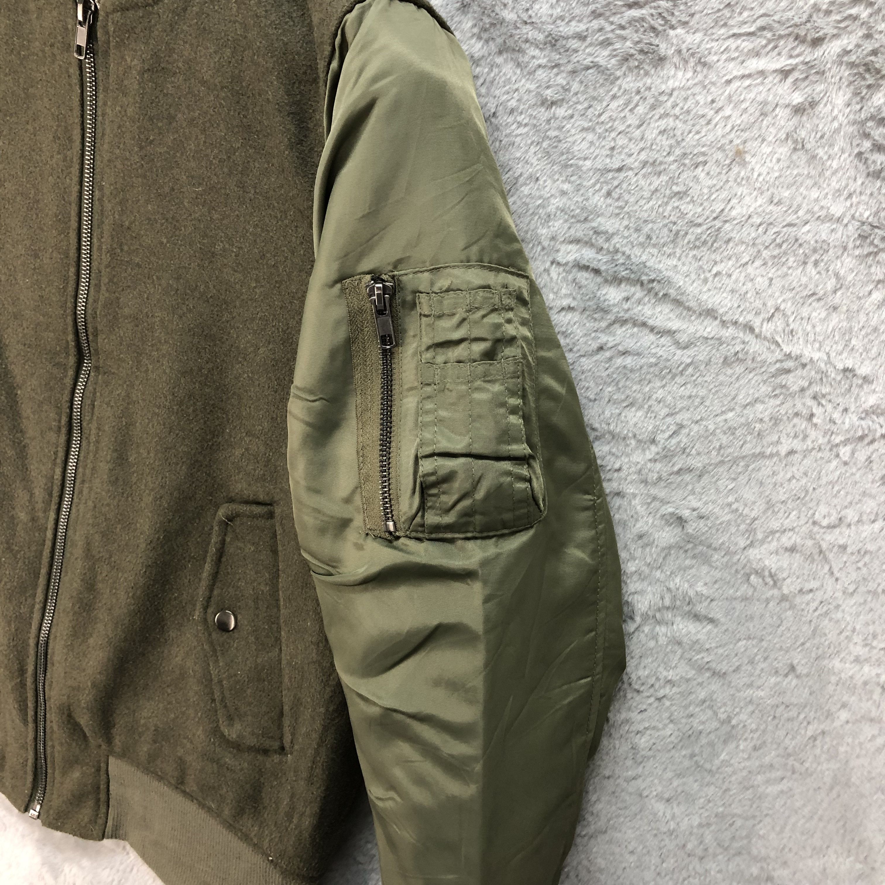 Japanese Brand Retro Girl Military Style Wool Bomber Jacket #4830-172 Size US S / EU 44-46 / 1 - 6 Thumbnail